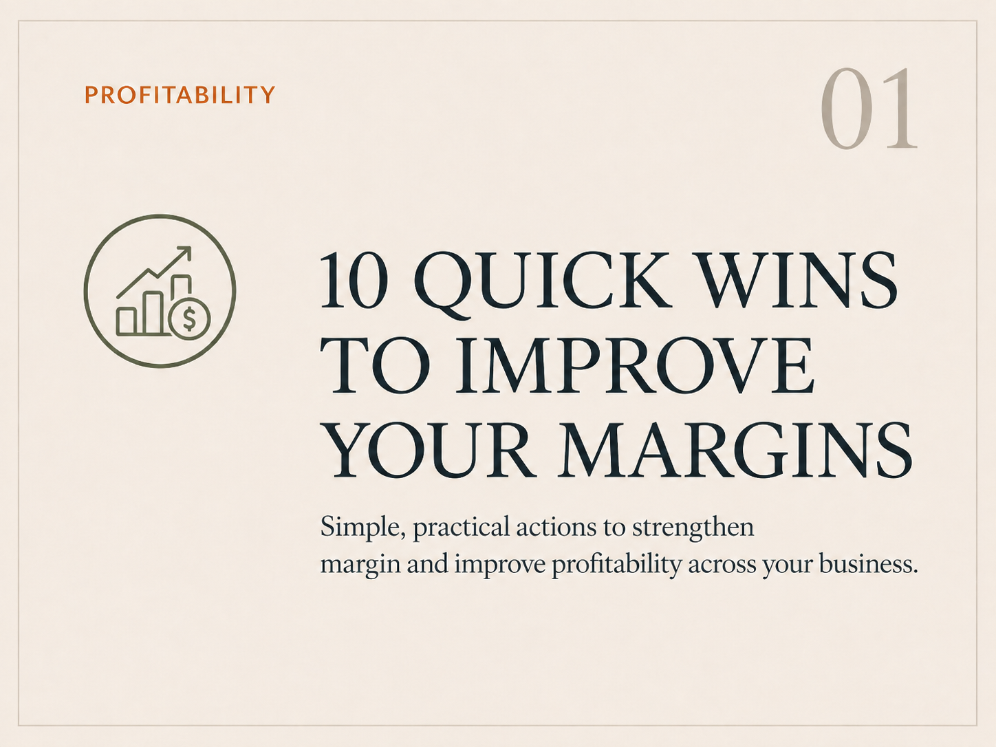 10 Quick Wins to Improve Your Margins