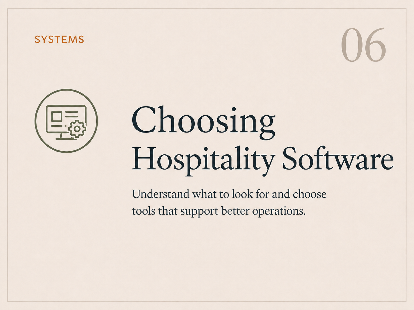 Choosing Hospitality Software