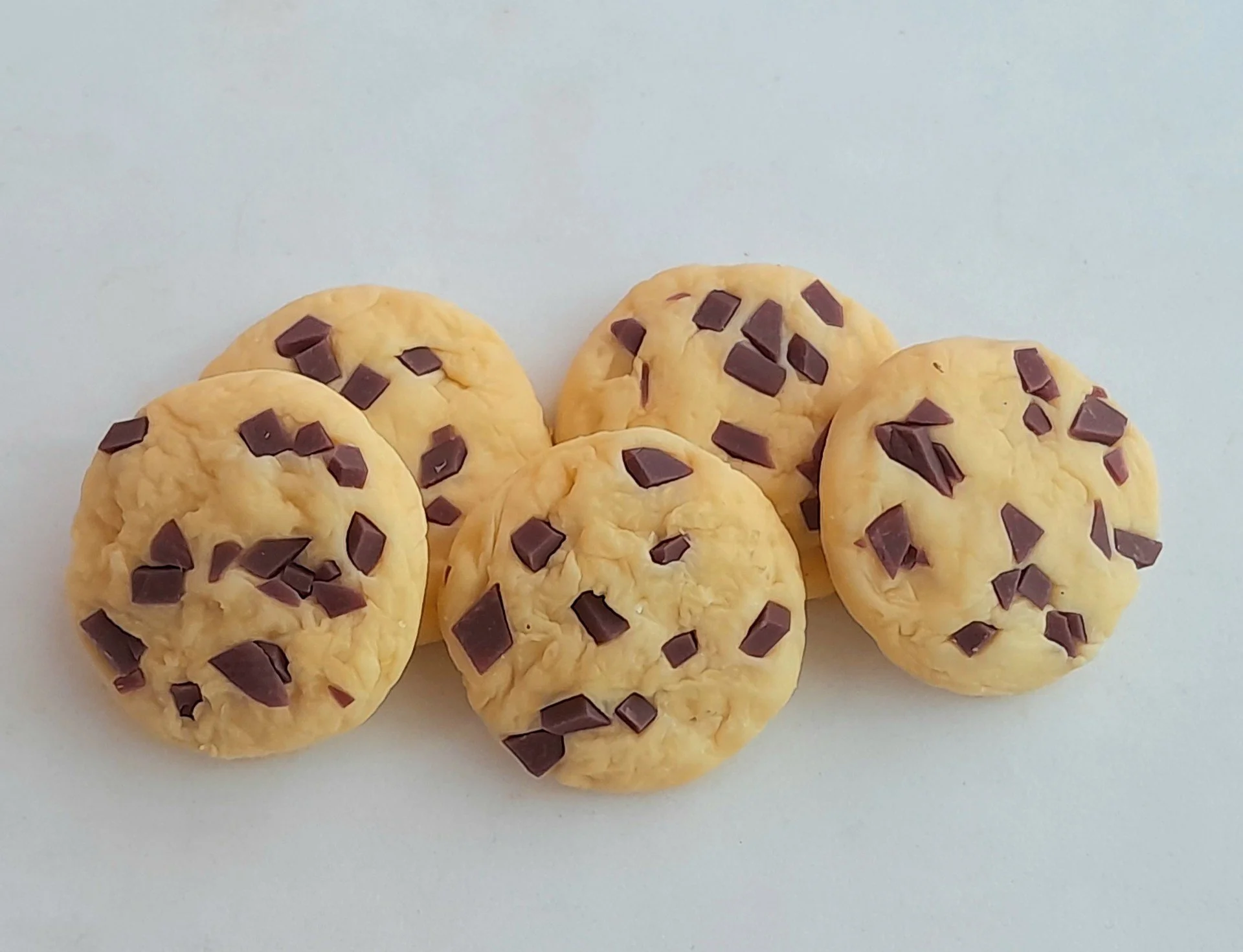 Miniature Choc Chip Cookies * Doll Mini Food 1.7cm Cookie Biscuits Cookie * Wholesale Lot