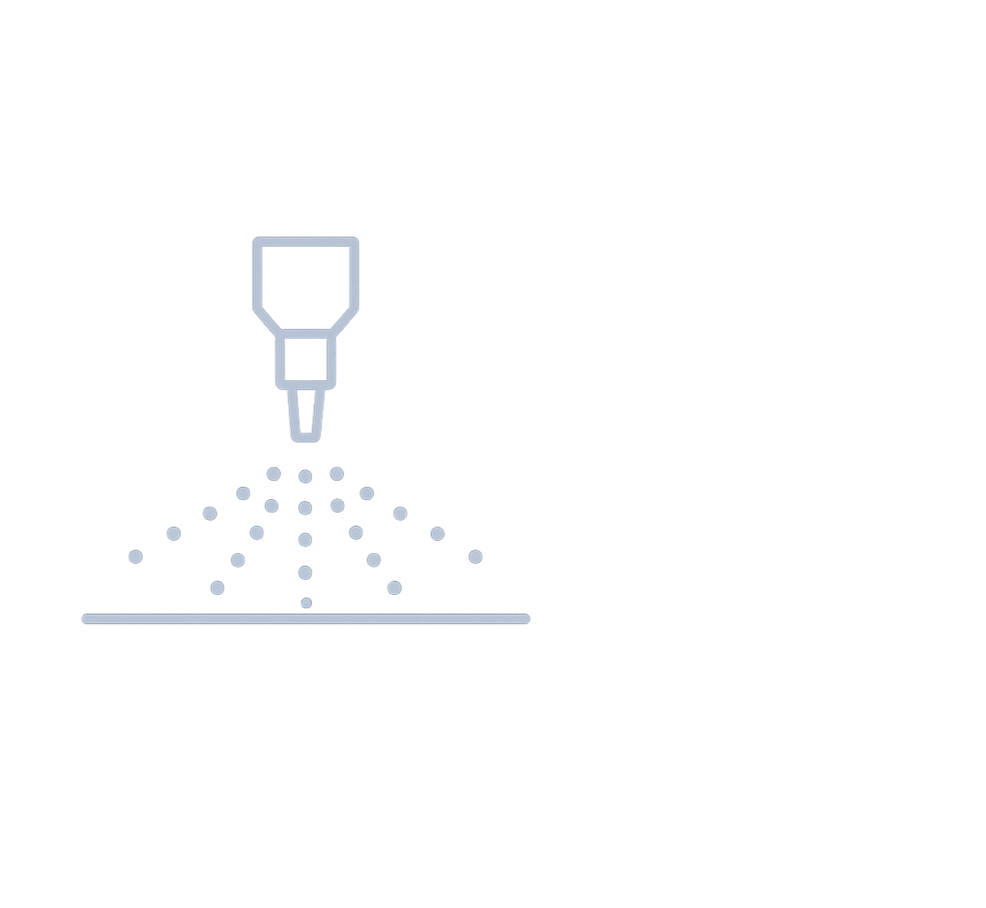 Grafik eines Wassernegativdruck-Filter mit Wasser, das durch einen Filter läuft, um Keime zu entfernen.