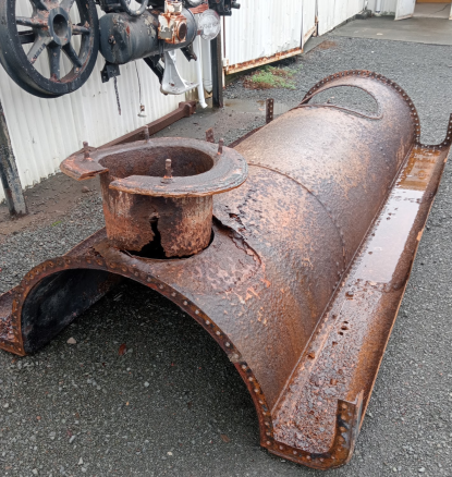 Water tank lower section in the present day.