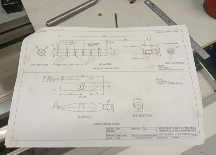 A key part of the training is to be able to read and interpret engineering drawings.