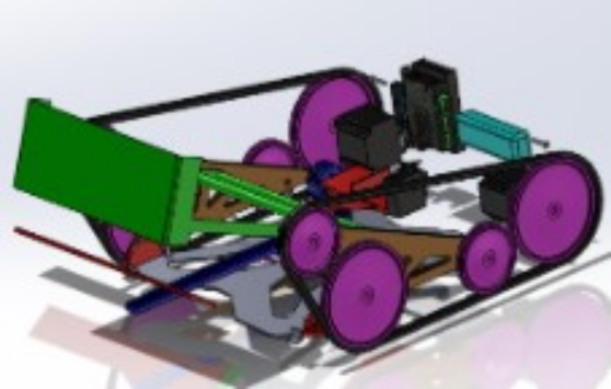 First Solidworks prototype. 