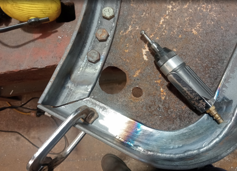 Securing brackets to frontplate