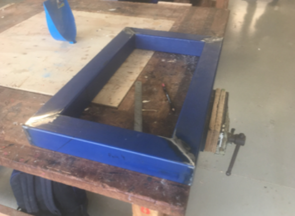Assembled frame.