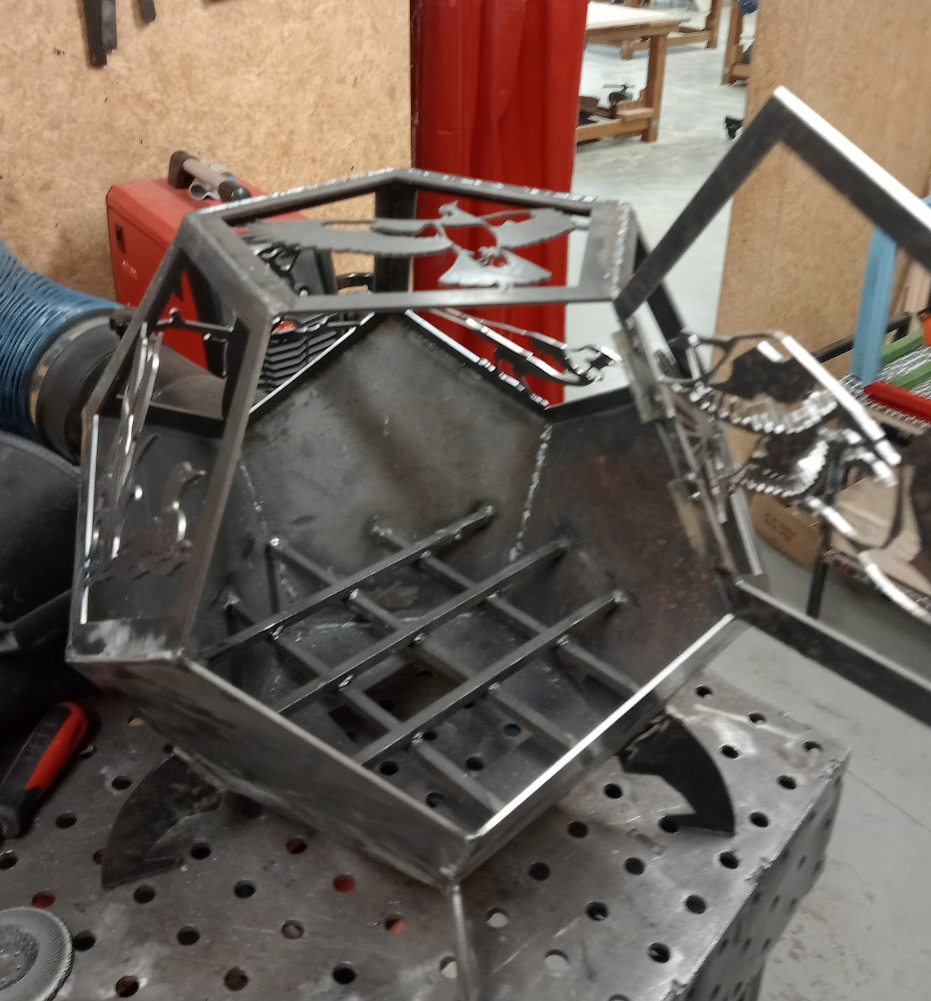 Assembled firepit