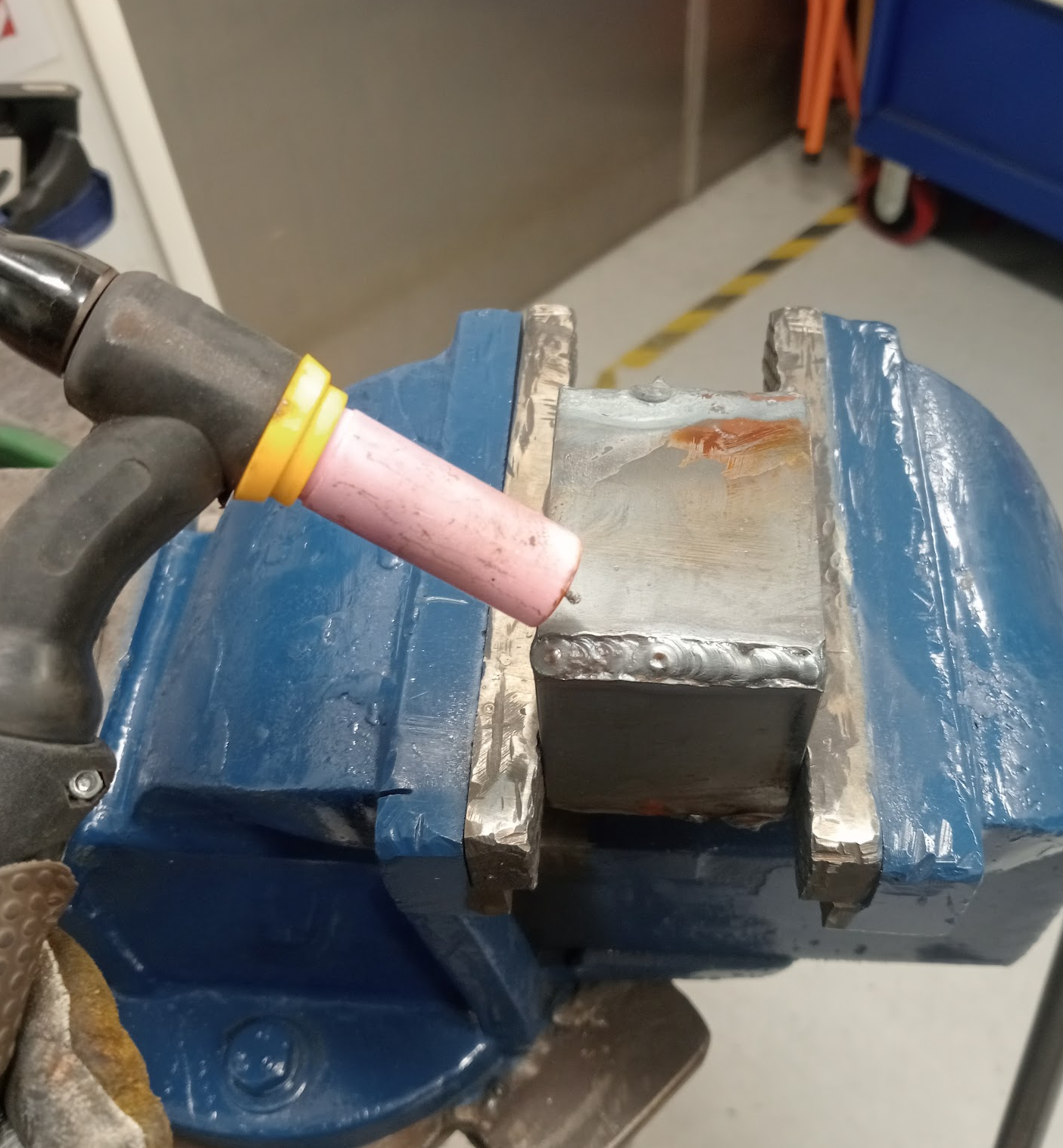 TIG welding.