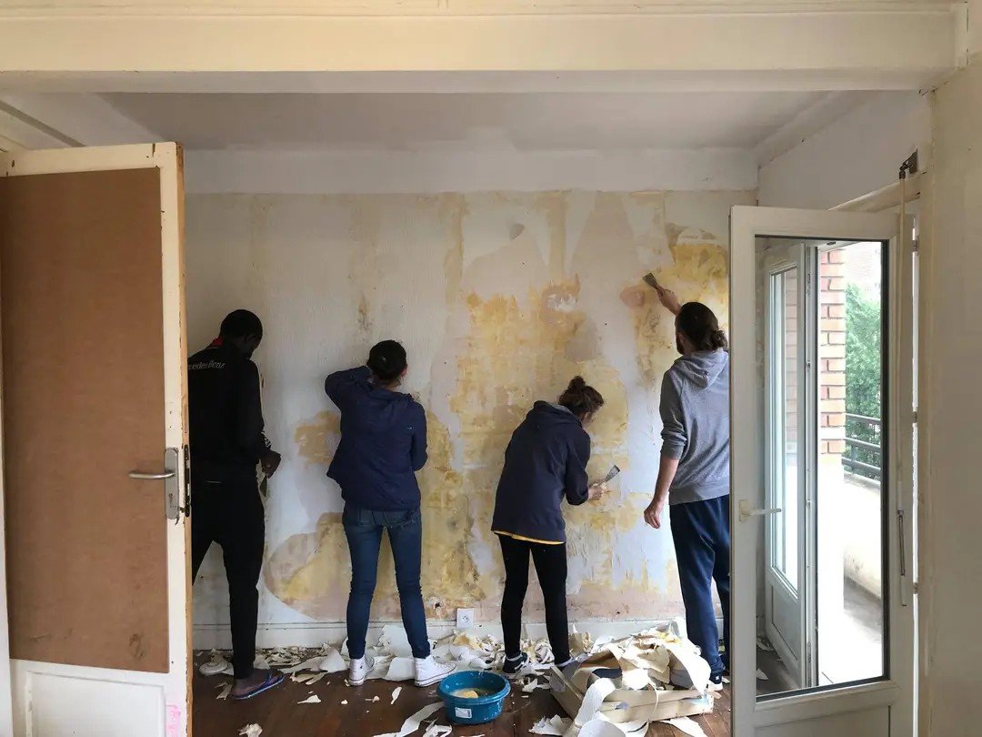 Chantier solidaire rue d'Alès