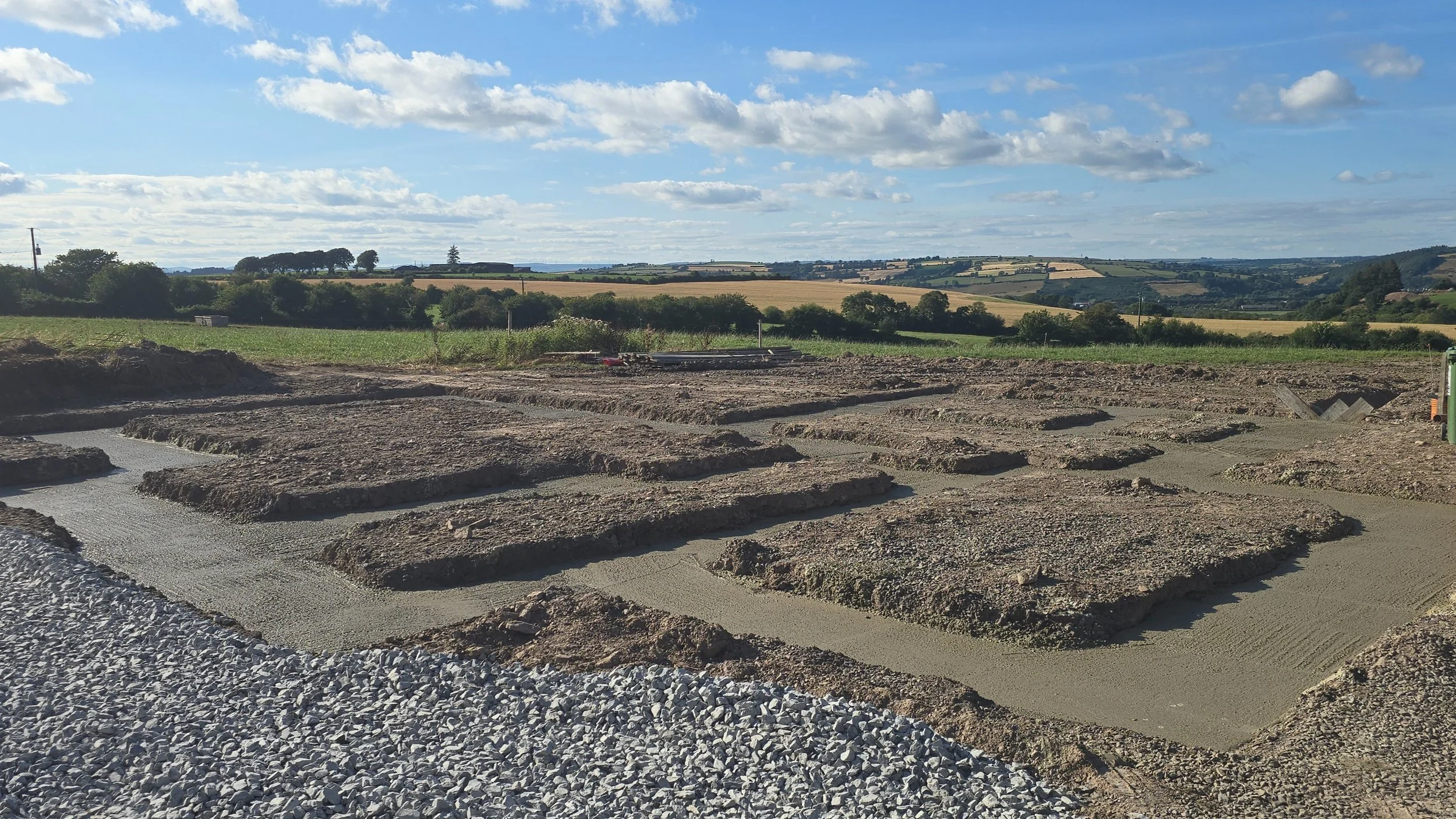 Foundations poured for a new build home in Cork
