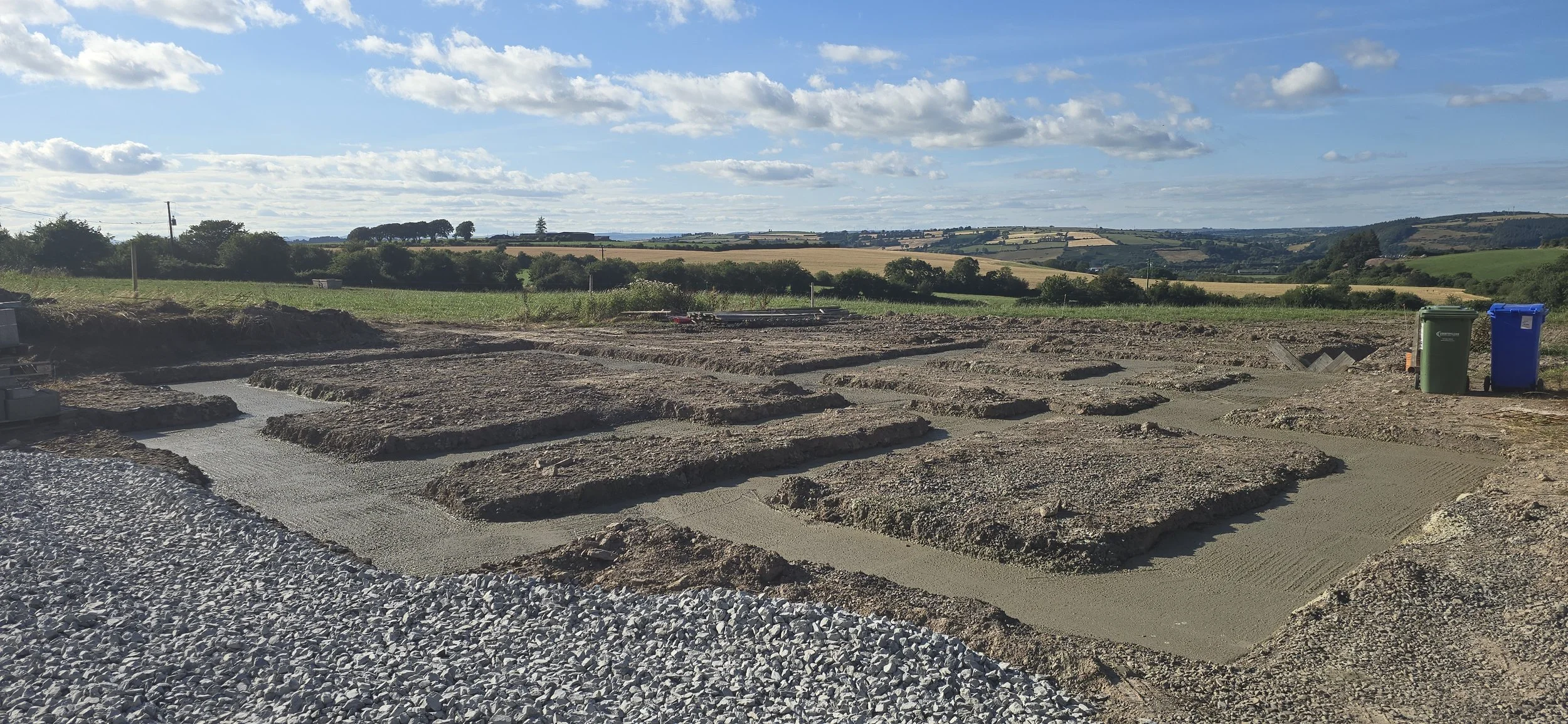 Foundations Poured for a New Build Home in Cork