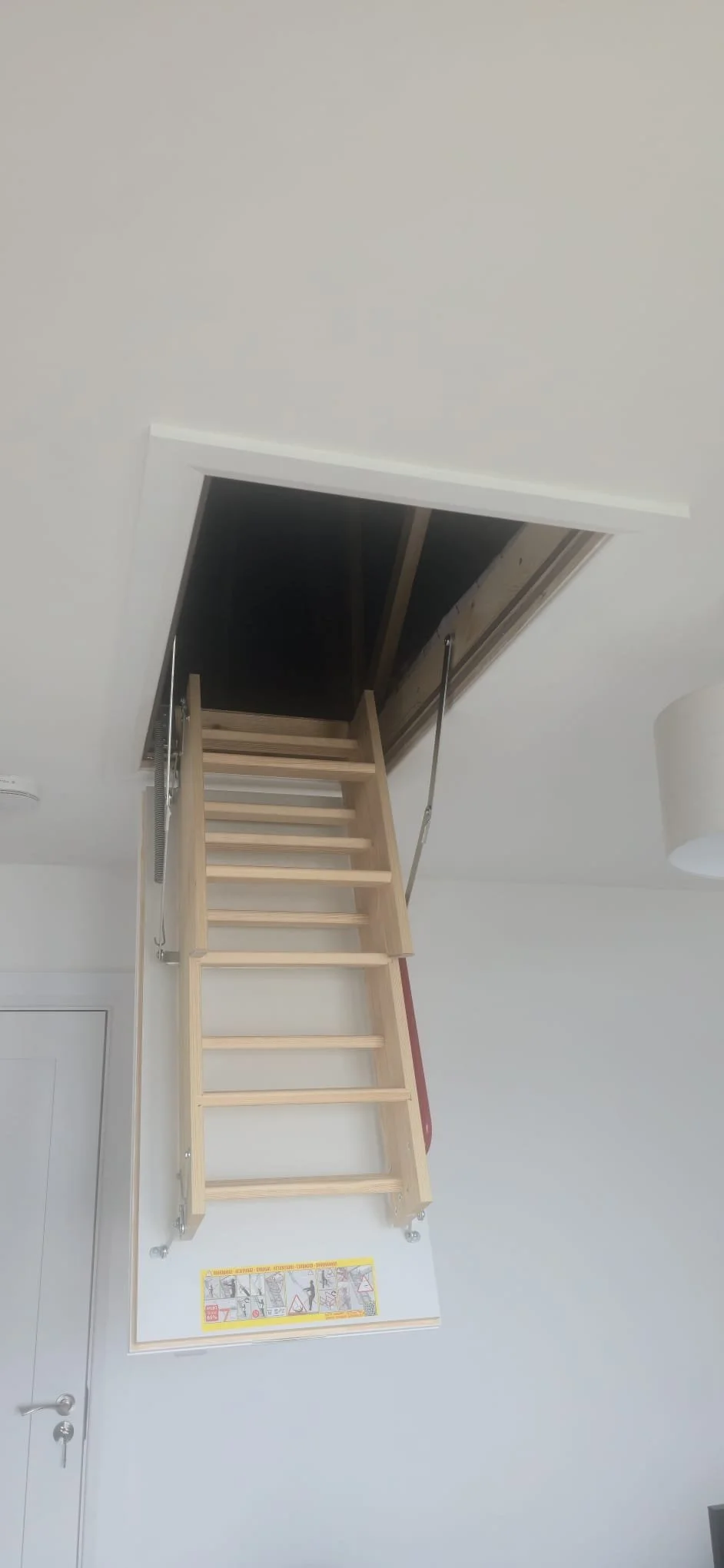 New Build Attic Ladder Installation Open