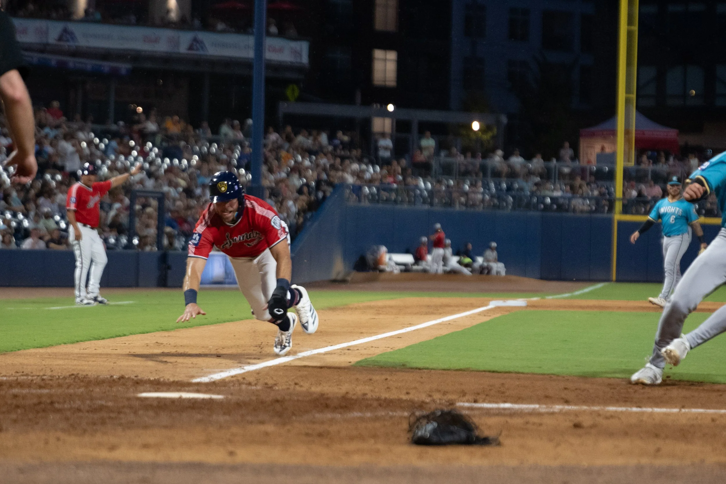 Sounds Hold Off Knights 4-2 Through Drizzly Night