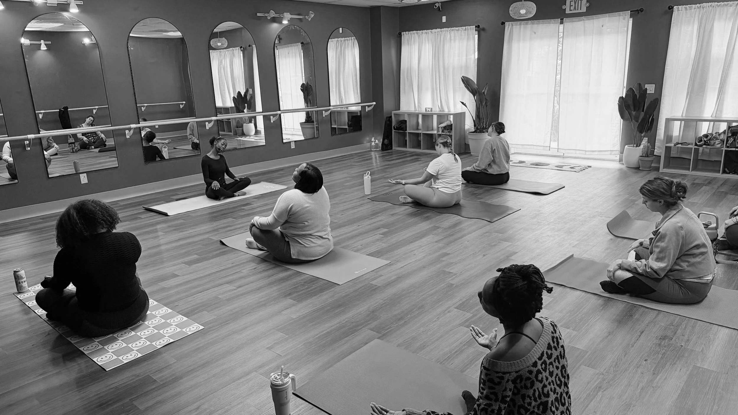 Sátin Marché teaching perinatal and children's yoga at Alma Collective Studio