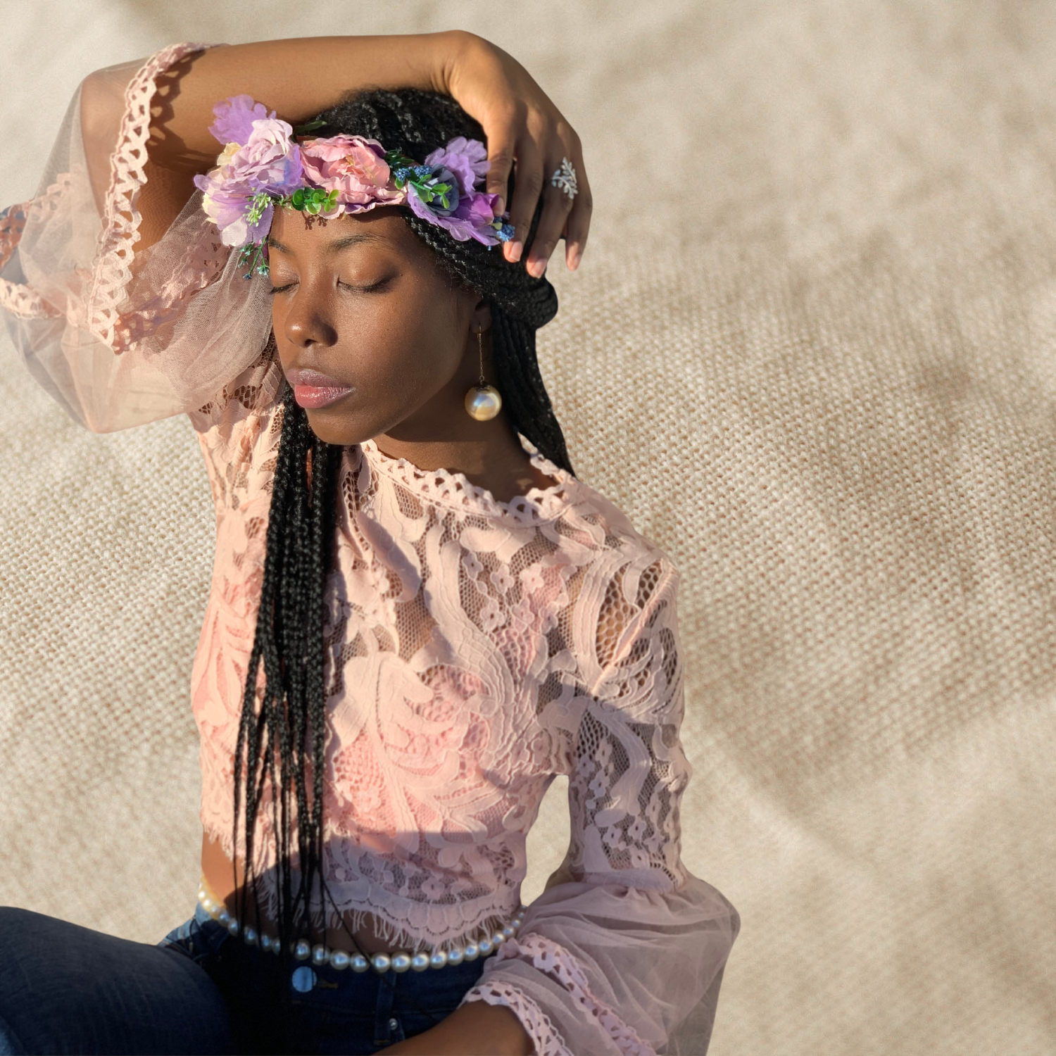A collection of modeling photographs from Sátin Marché's creative work across fashion, editorial, commercial, and collaborative projects.