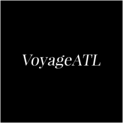 Black background with white text that says "VoyageATL"