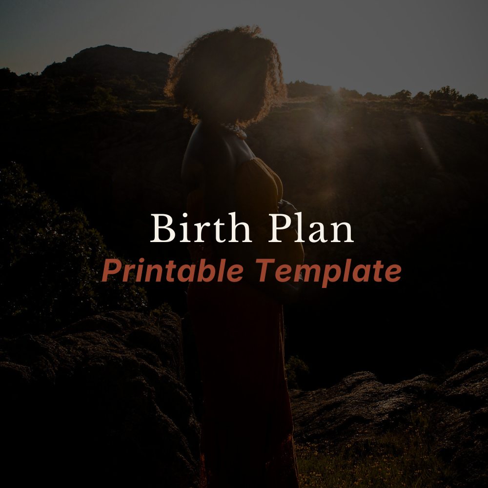 Printable Birth Plan Template