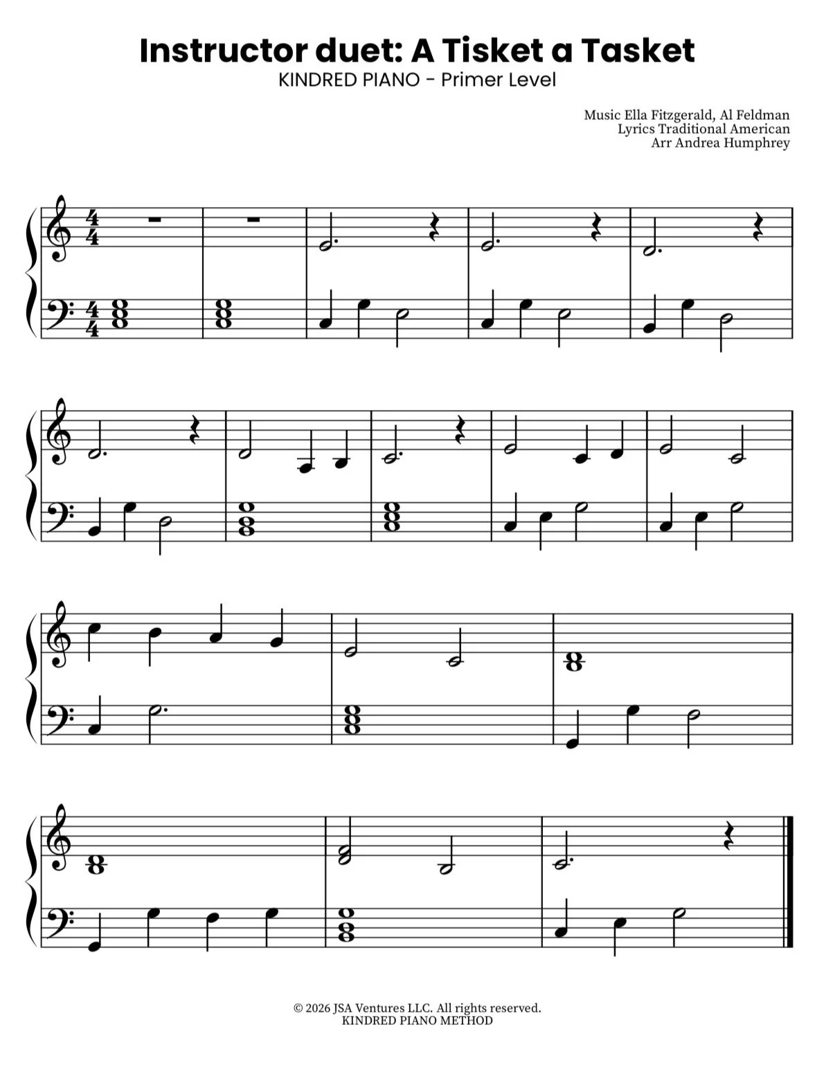 A Tisket a Tasket Duet