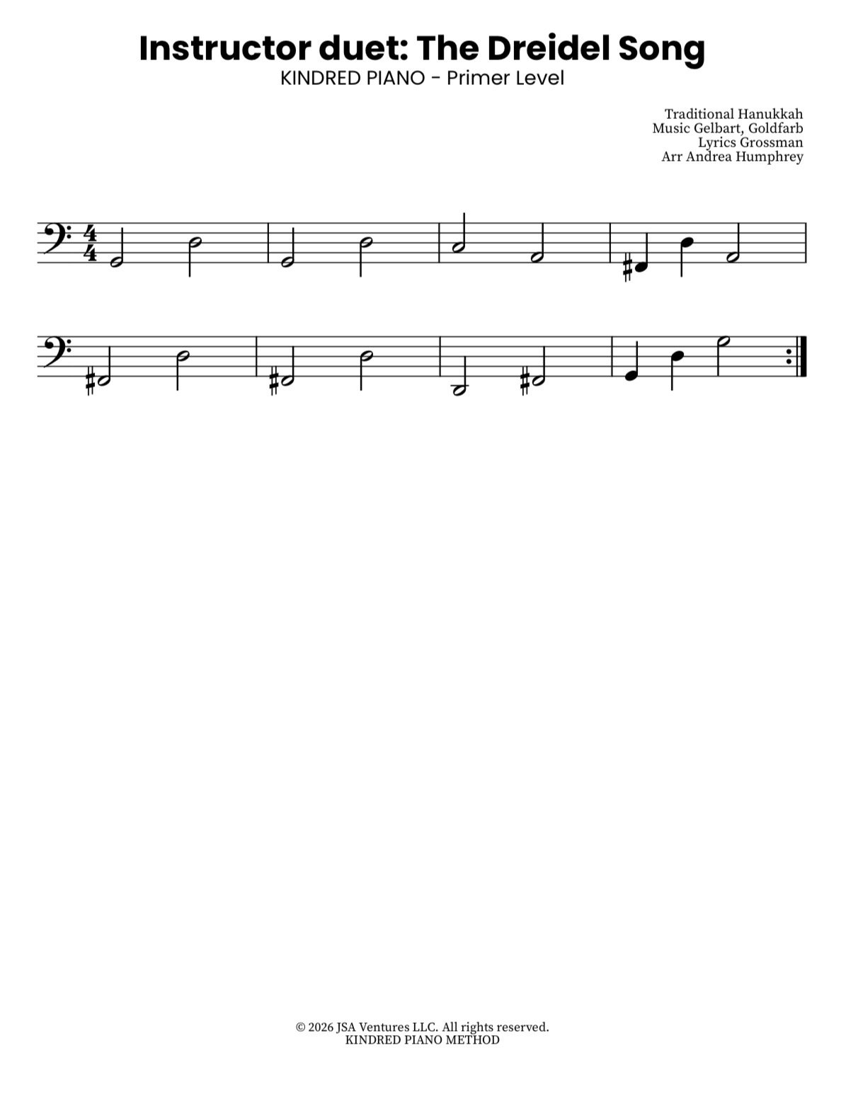 The Dreidel Song