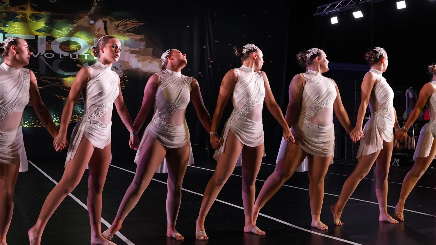 Notts Hotshots lyrical dance athletes performing in Nottinghamshire