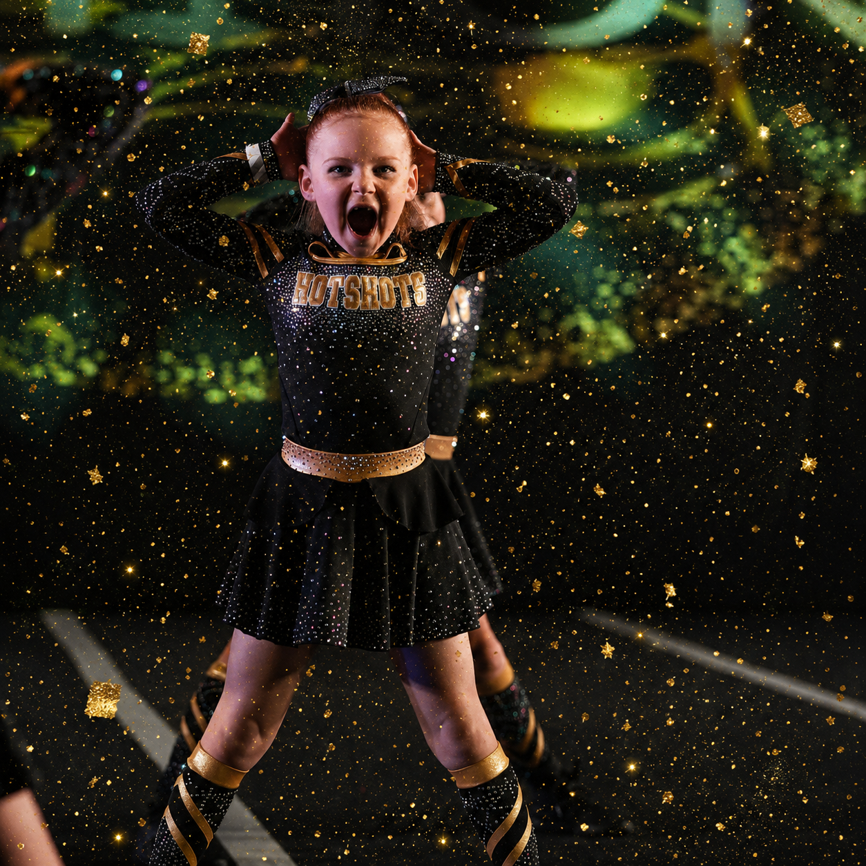 Competitive cheerleading at Notts Hotshots