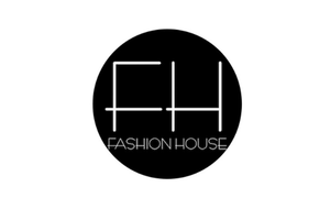 Fashion House logo with black background and white text.