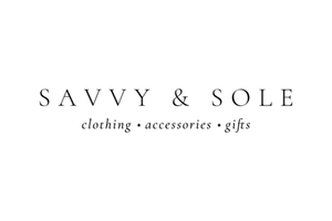 Logo for Savvy & Sole offering clothing, accessories, and gifts