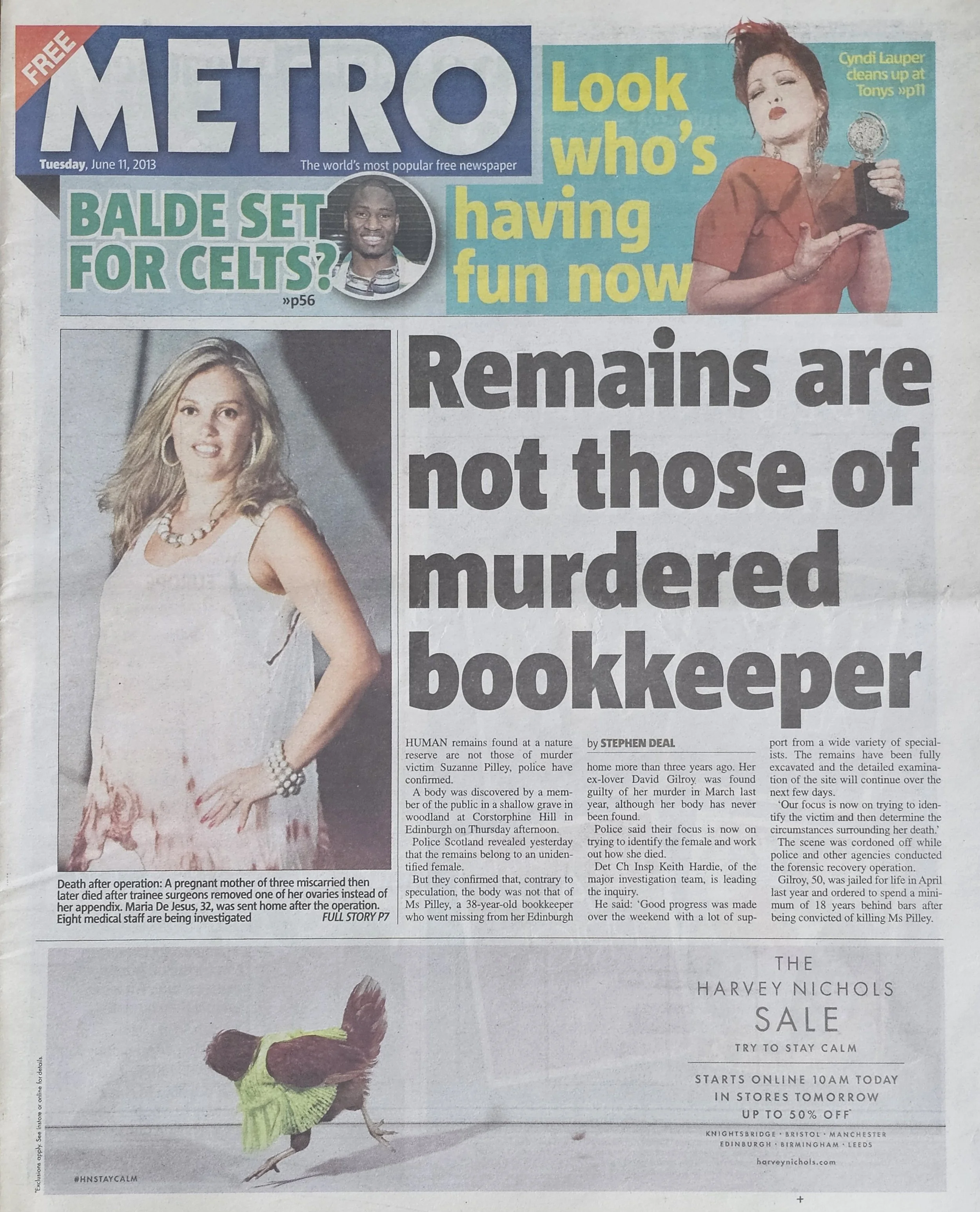  METRO  
June 11, 2013 
United Kingdom