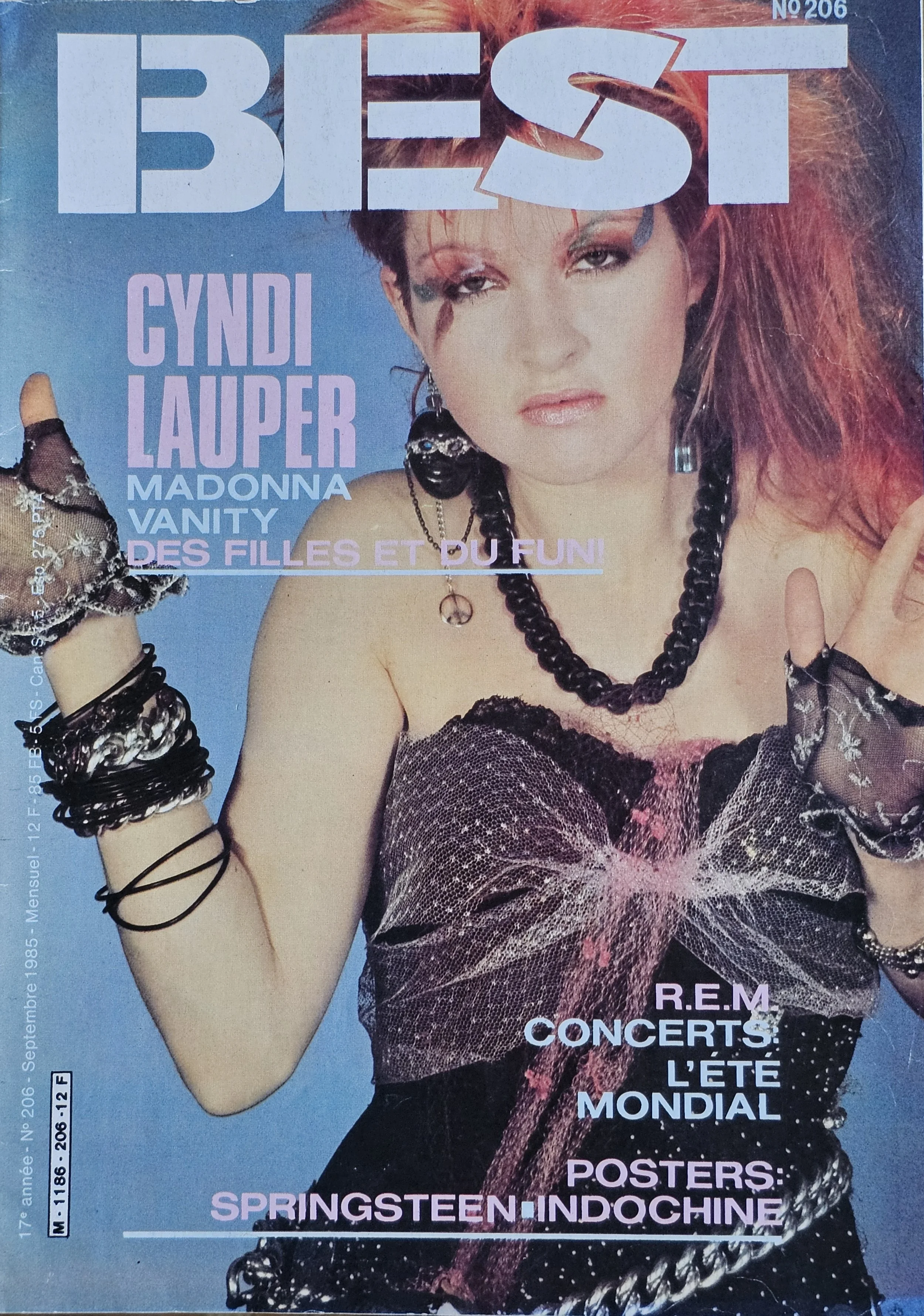  BEST  
September 1985 
France 
"Cyndi Lauper, Madonna, and Vanity: Girls Just Wanna Have Fun"