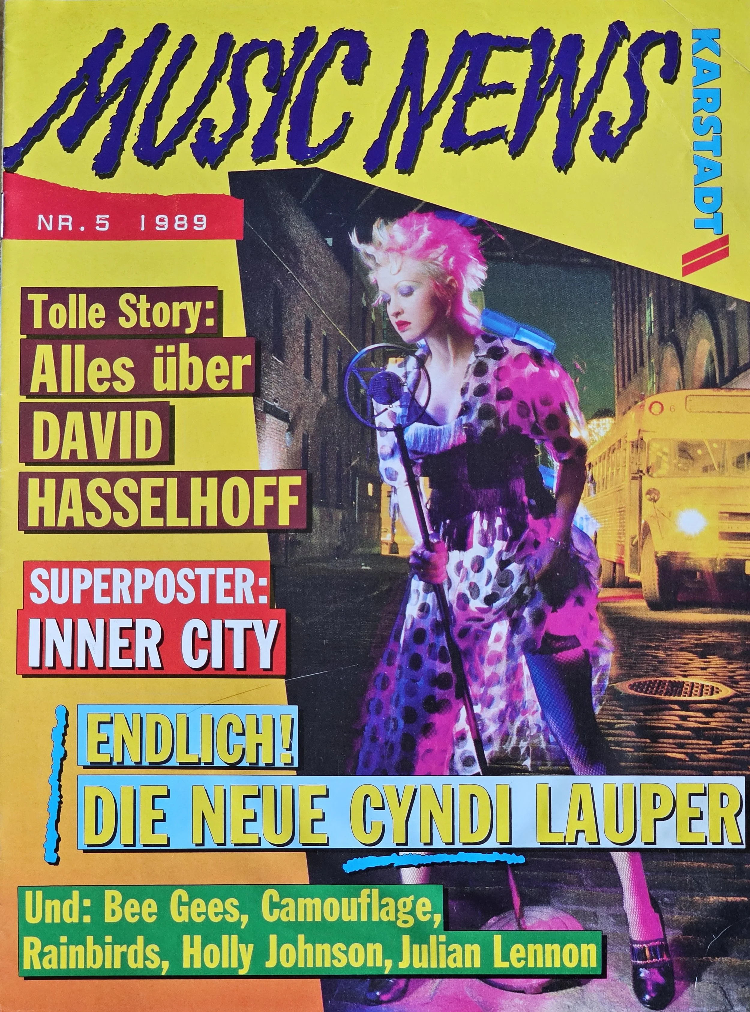  Music News  
May 1989 
Germany 
"Finally! The New Cyndi Lauper"