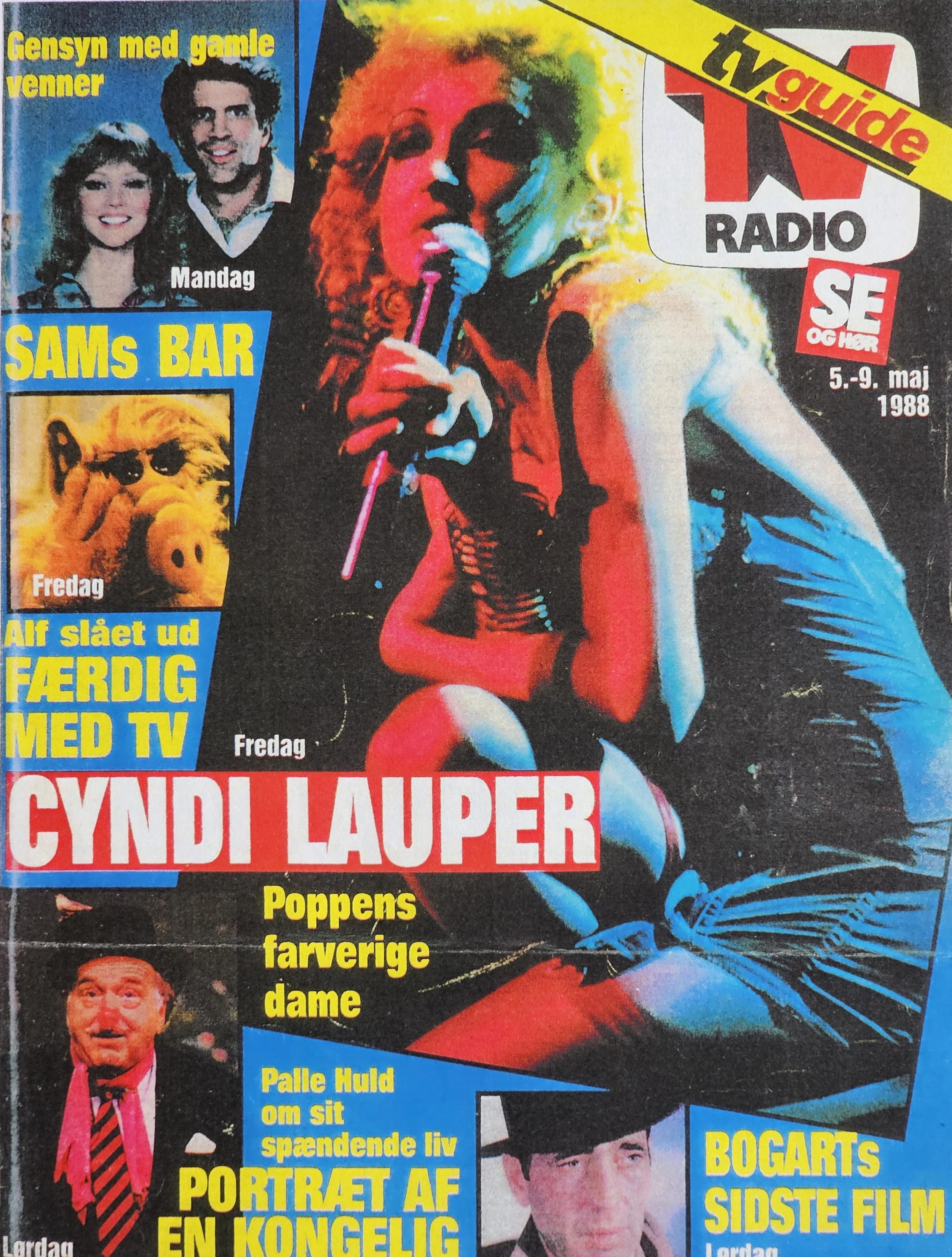  TV Radio  
May 1988 
Holland 
"Friday: Cyndi Lauper the colorful lady of pop"