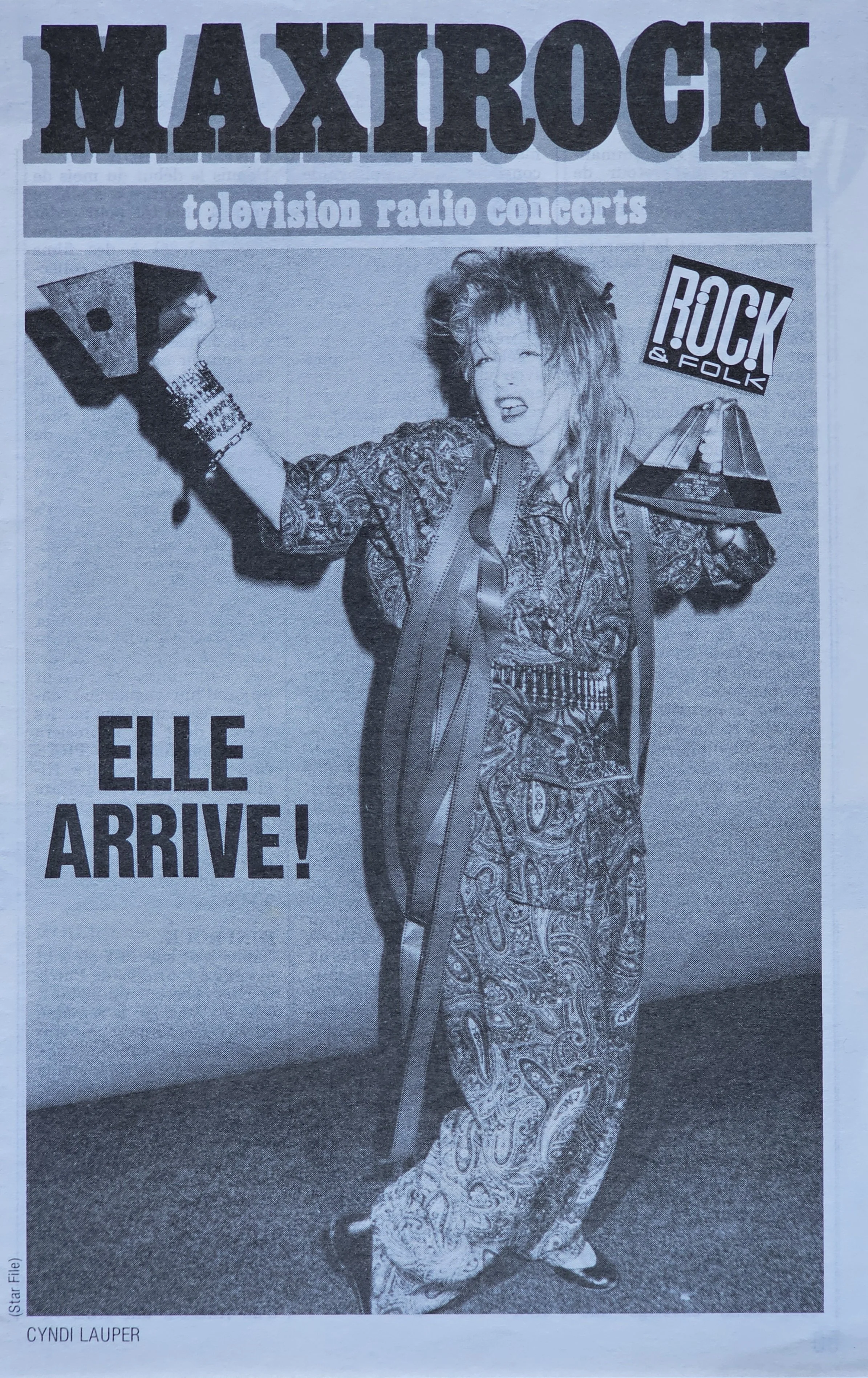  MAXIROCK  
1985 
France 
"Cyndi Lauper, She's Coming!"