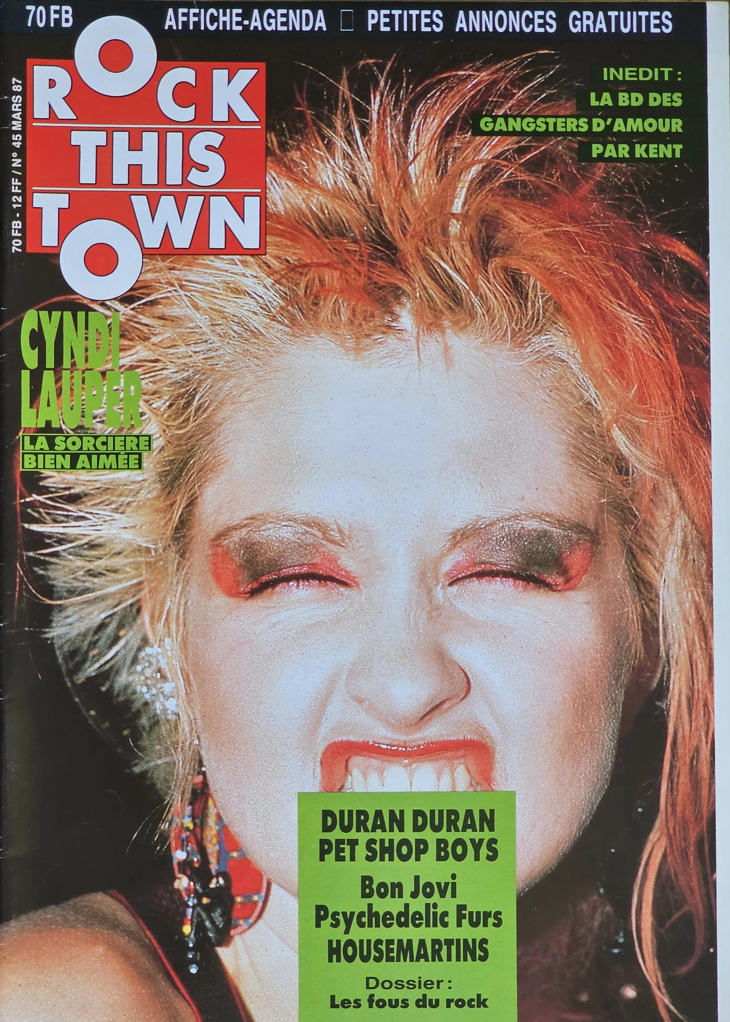 Rock This Town  
March 1987 
France 
"Cyndi Lauper the well-loved sorceress"