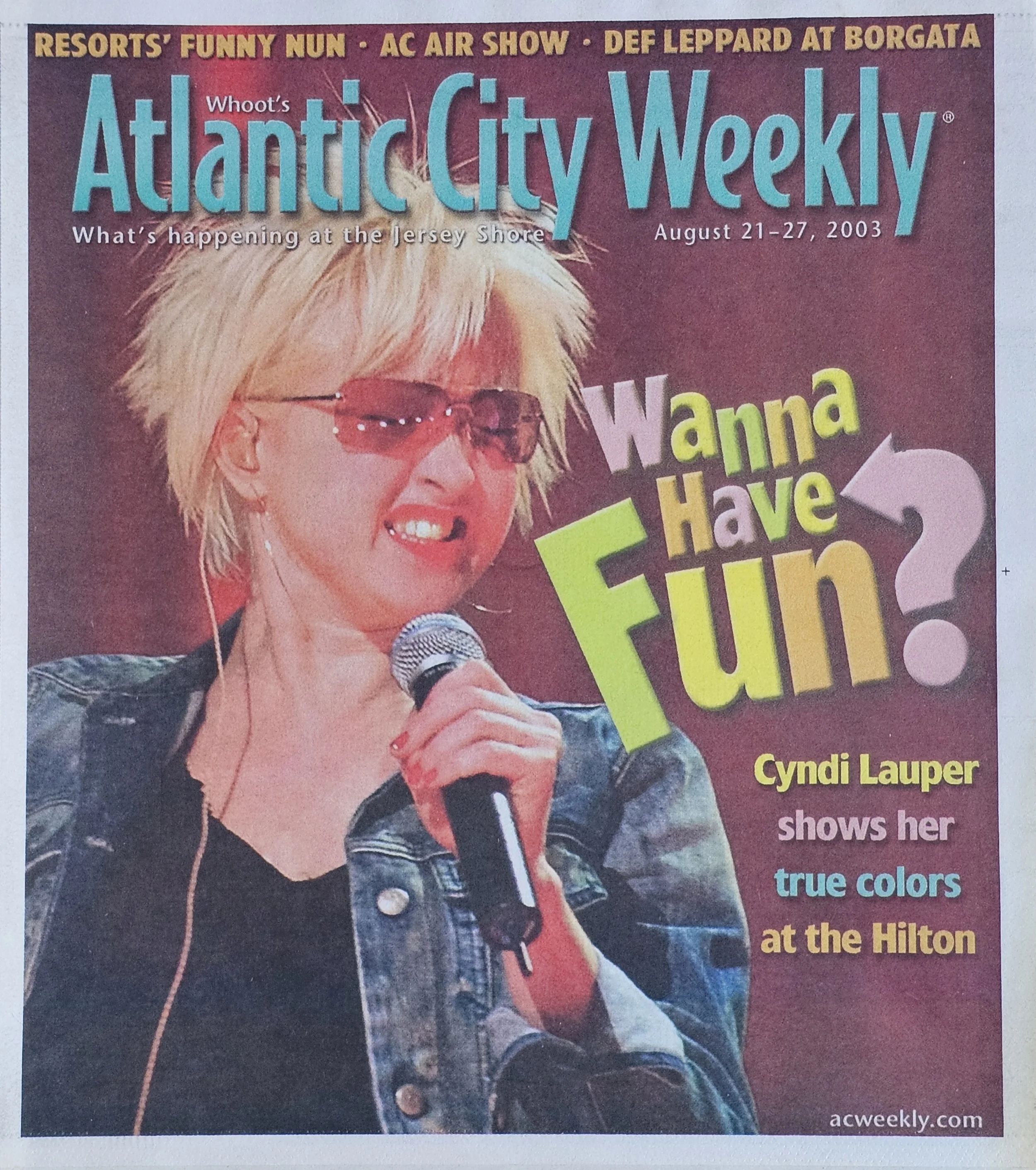  Atlantic City Weekly  
August 21, 2003 
Atlantic City