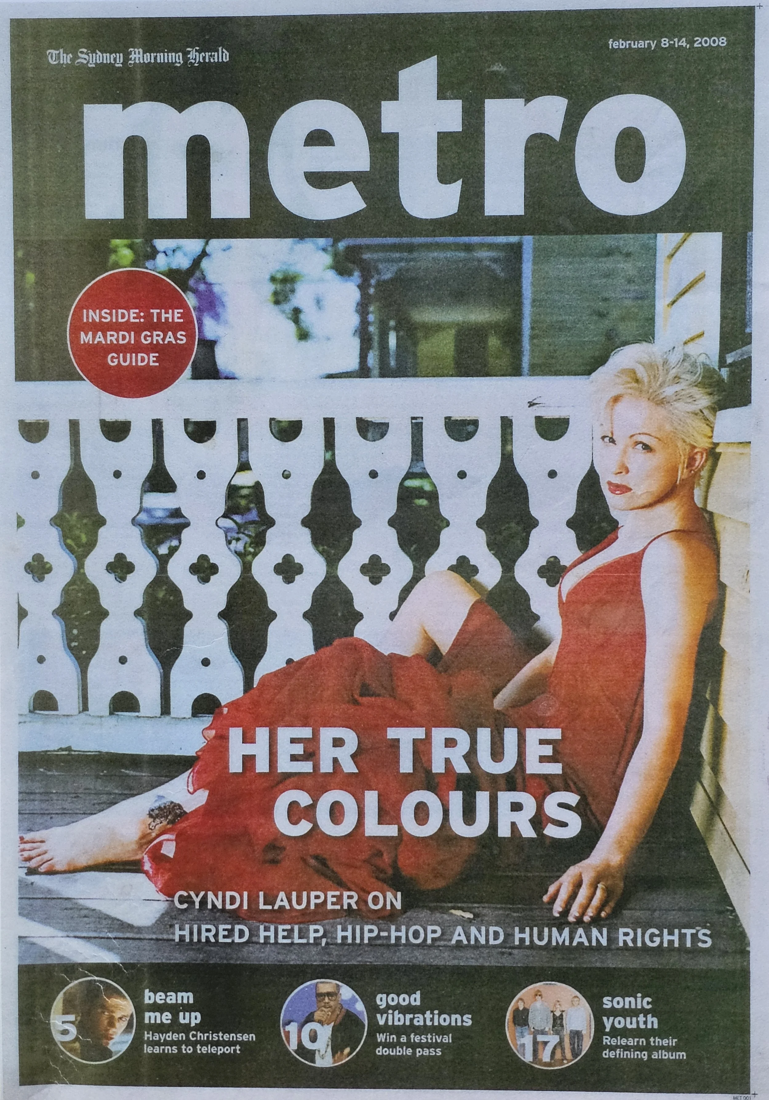  The Sydney Morning Herald metro  
February 8, 2008 
Sydney