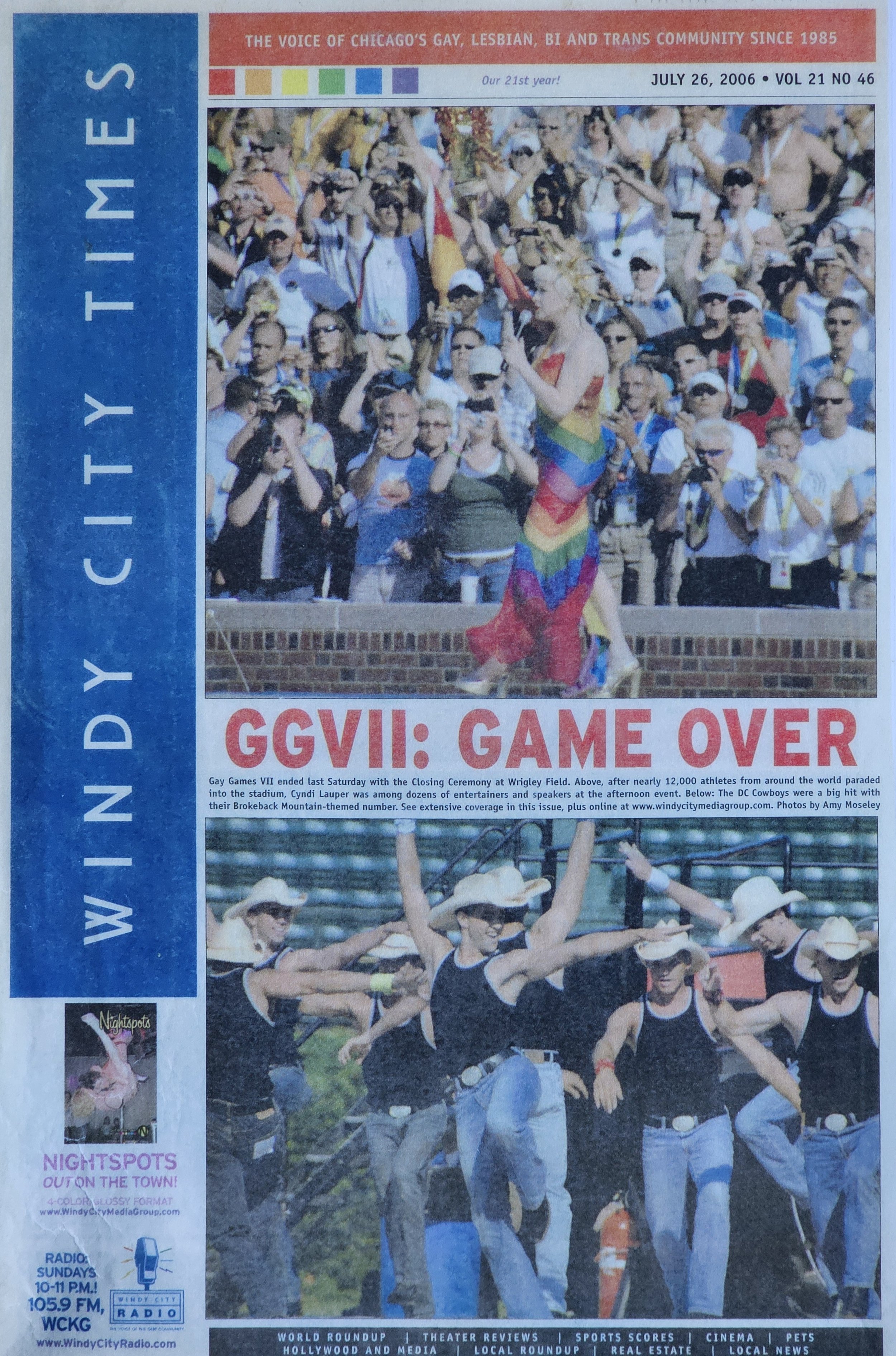  Windy City Times  
July 26, 2006 
Chicago