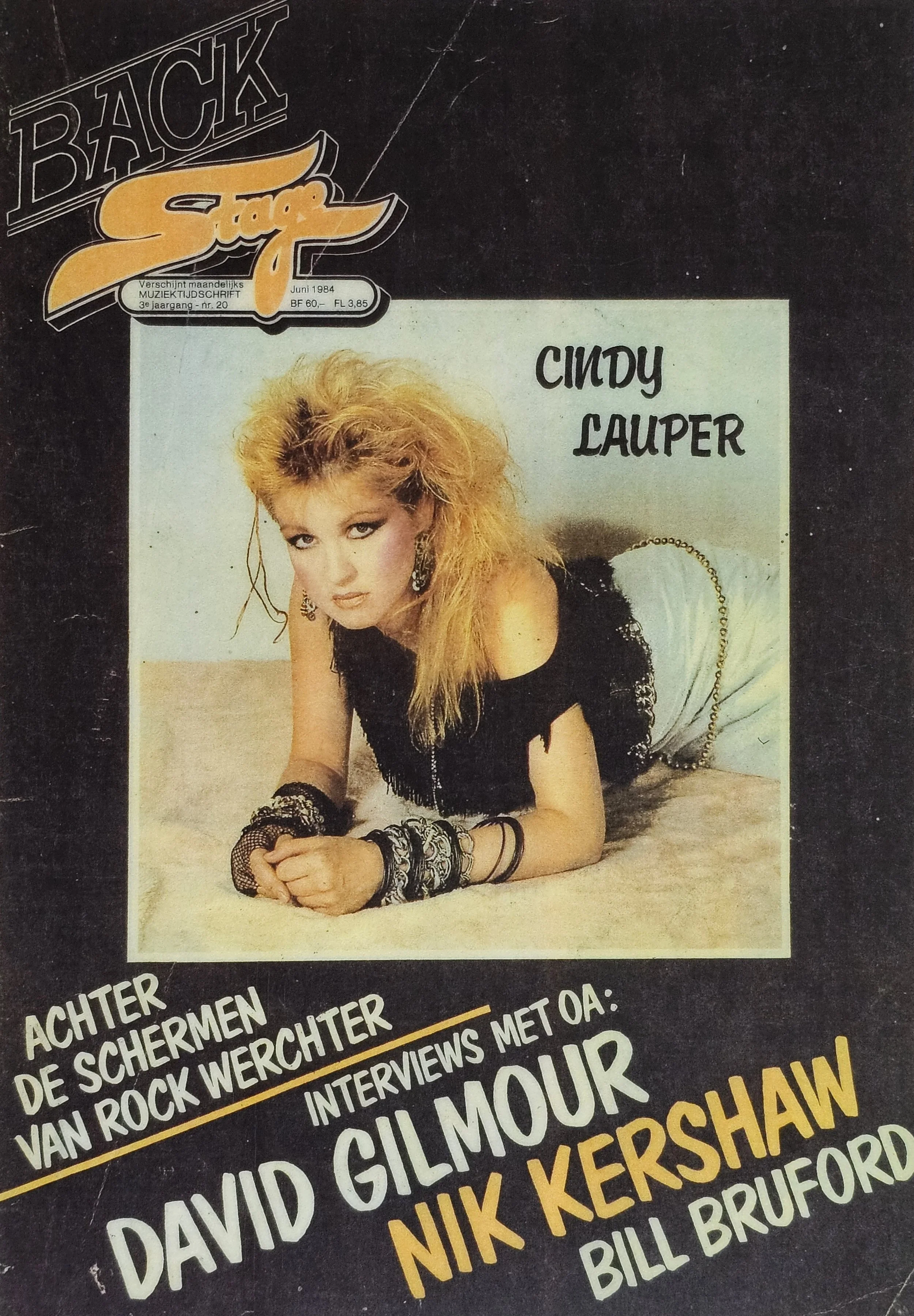  Back Stage  
June 1984 
Holland