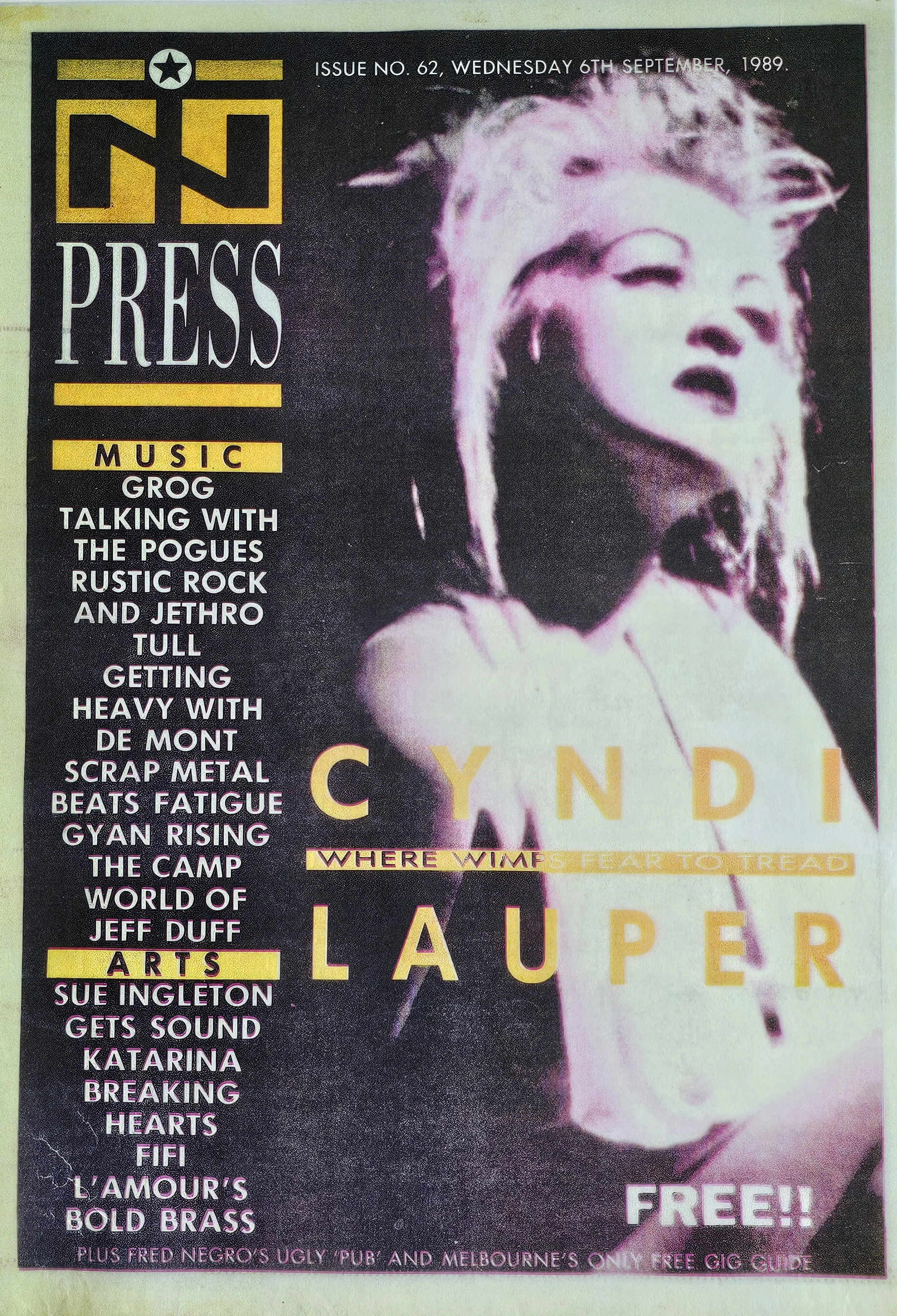  IN PRESS  
September 6, 1989 
Australia