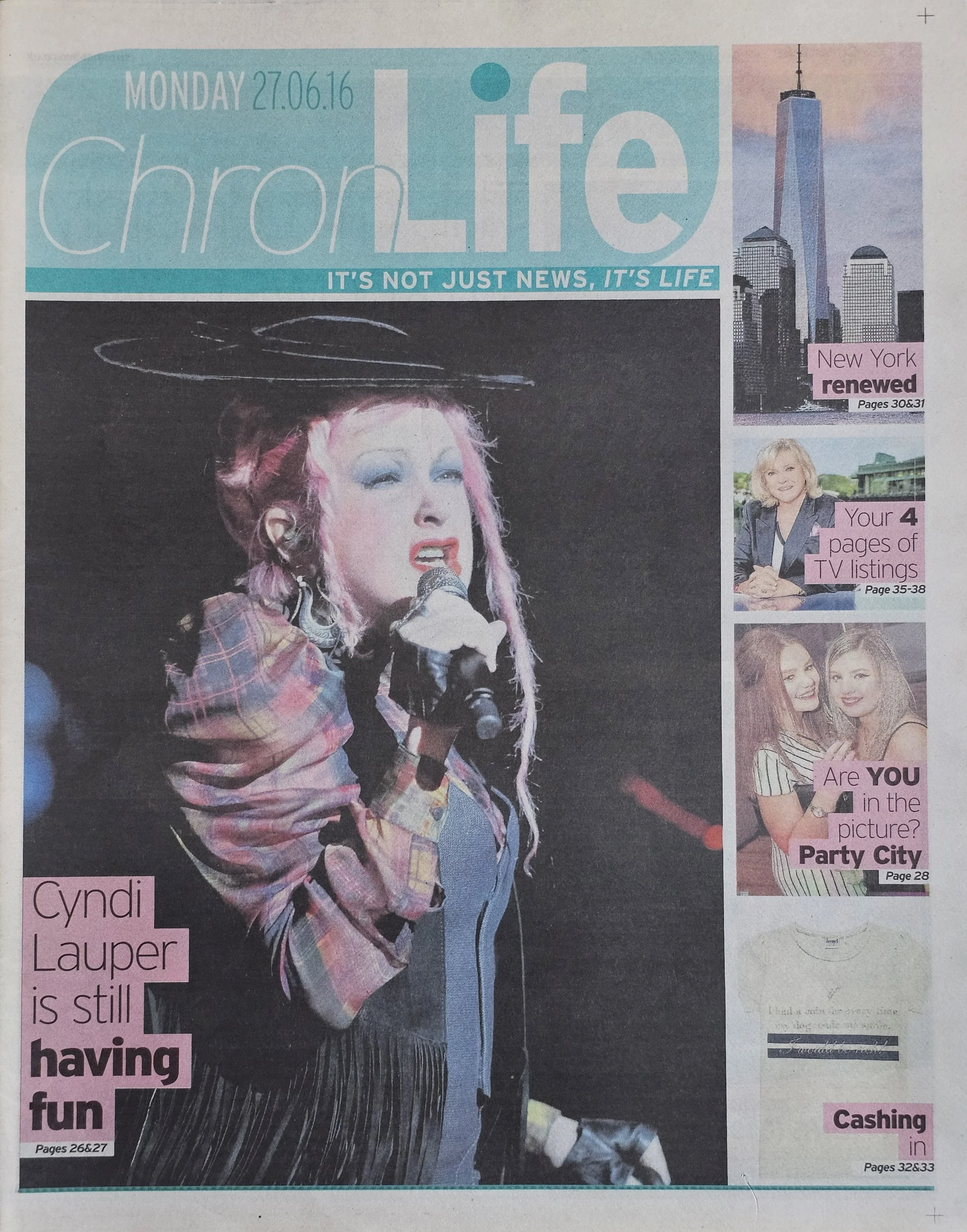  Newcastle Chronicle Life  
June 27, 2016 
Newcastle