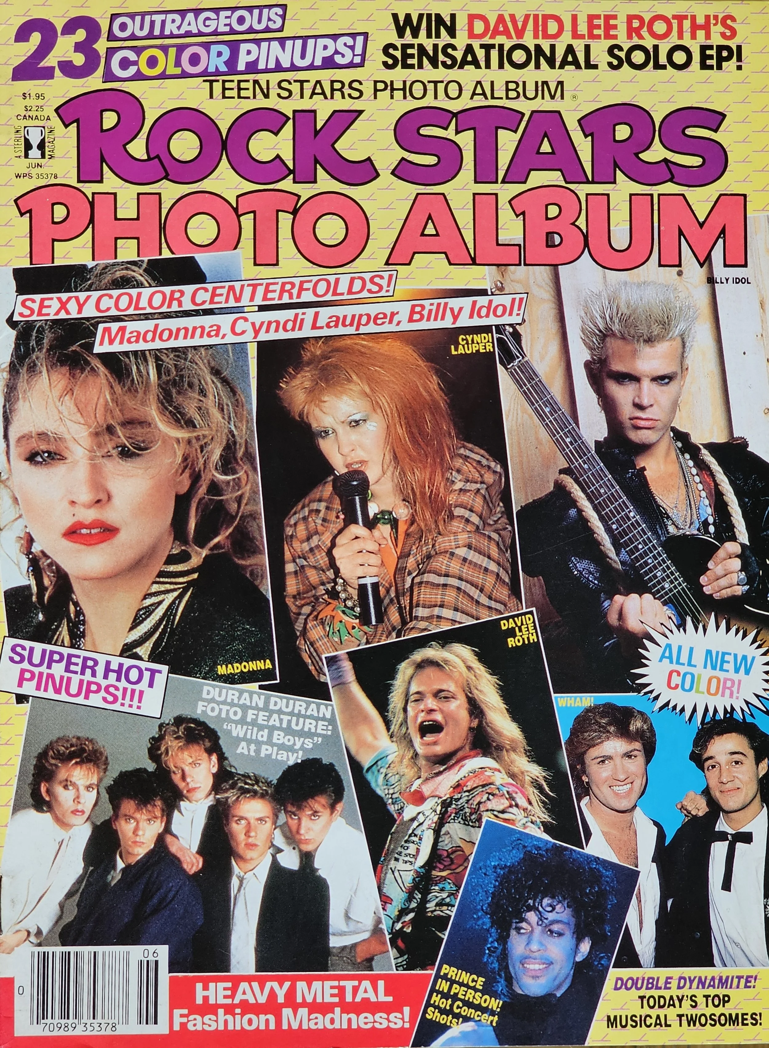 Rock Stars Photo Album  
June 1985 
America