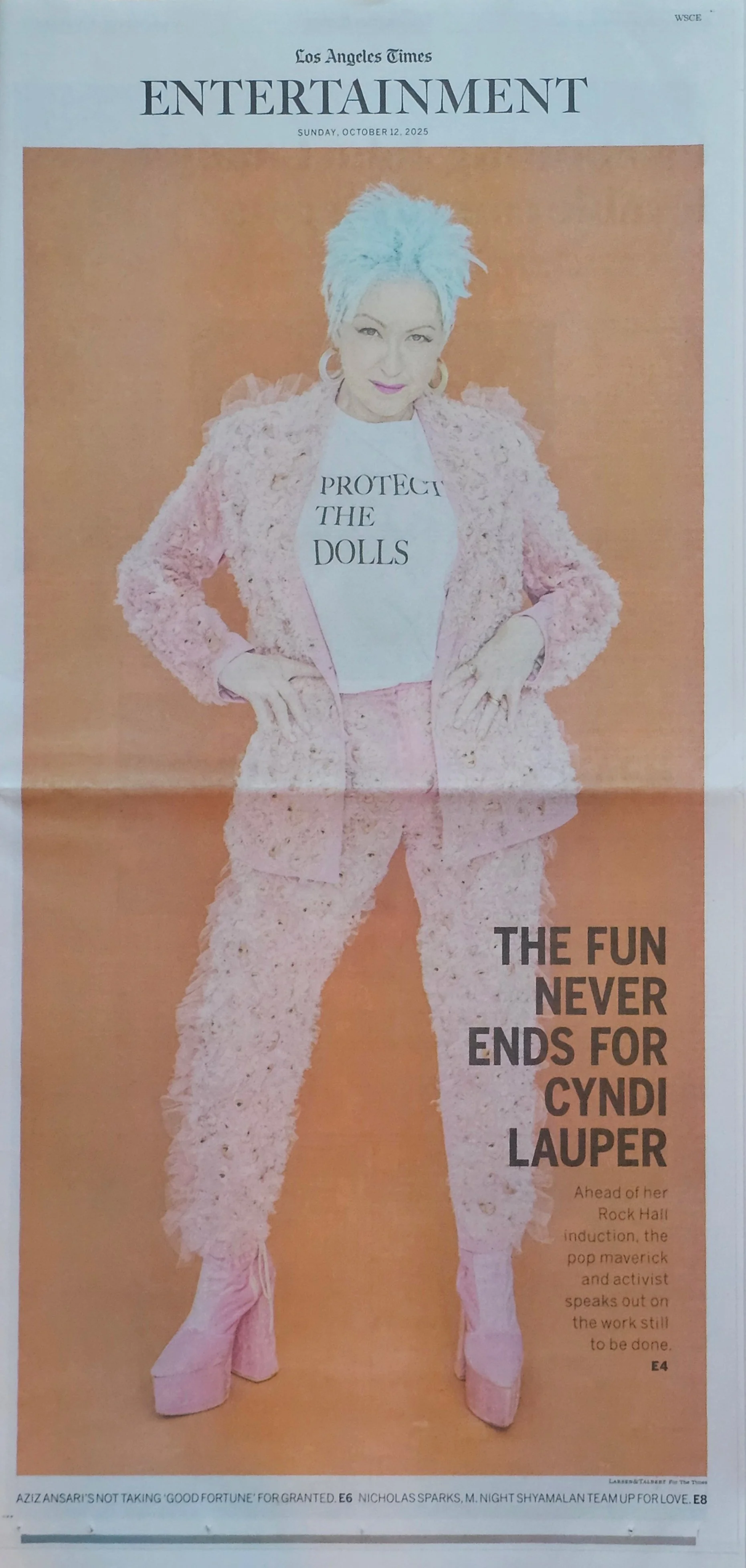  The Los Angeles Times Entertainment  October 12, 2025 
Los Angeles