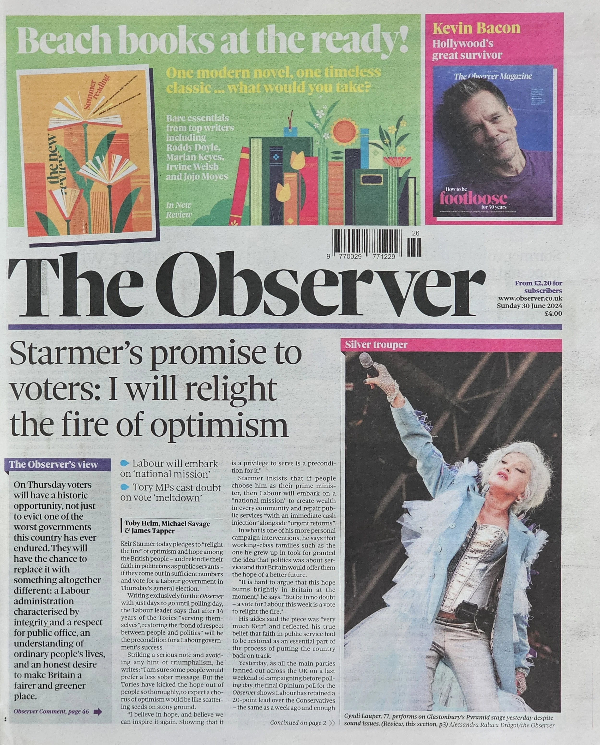 The Observer  
(Variant Cover) 
June 30, 2024 
United Kingdom