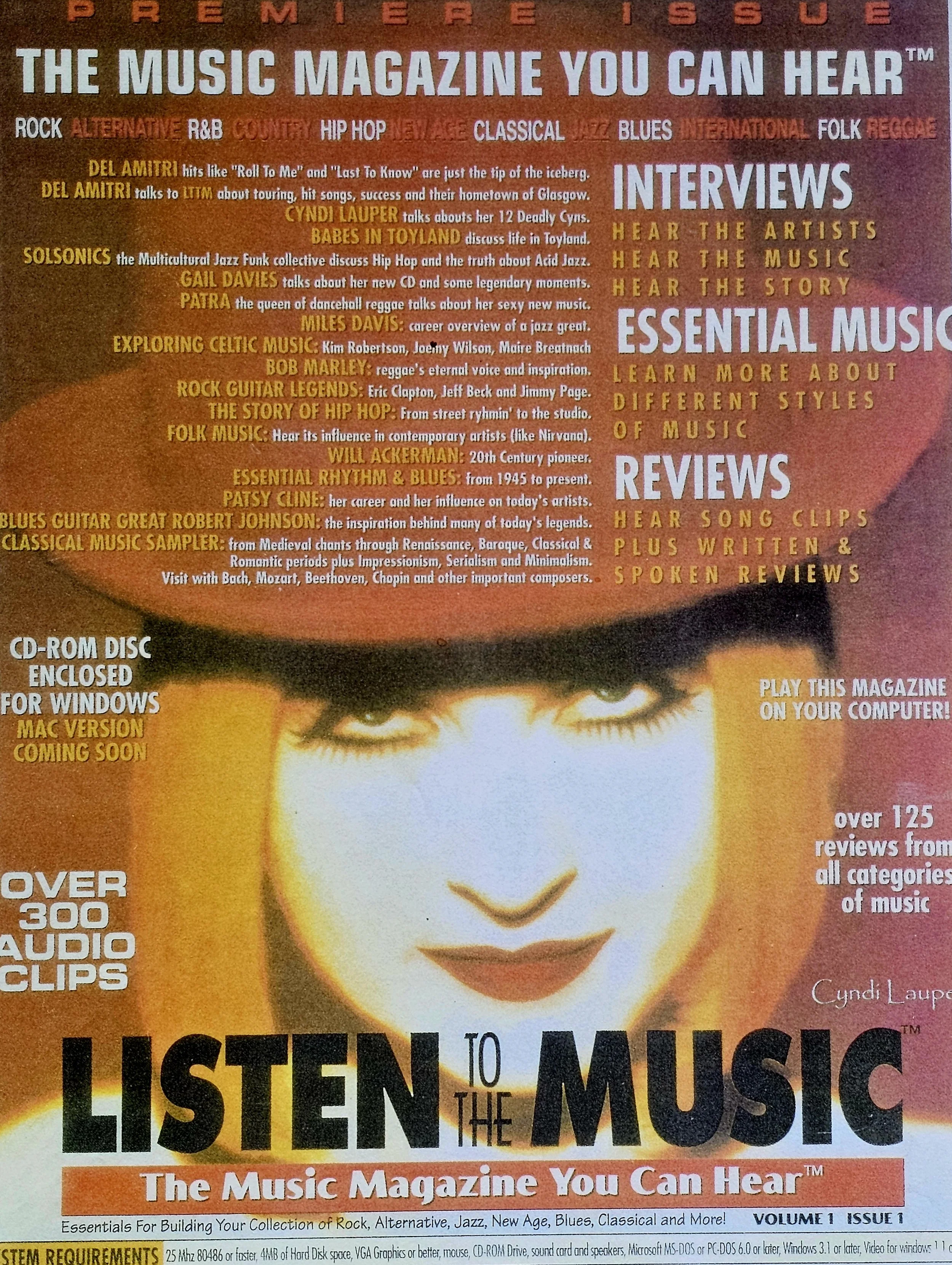  Listen to the Music  
1995 
America 
(digital magazine)