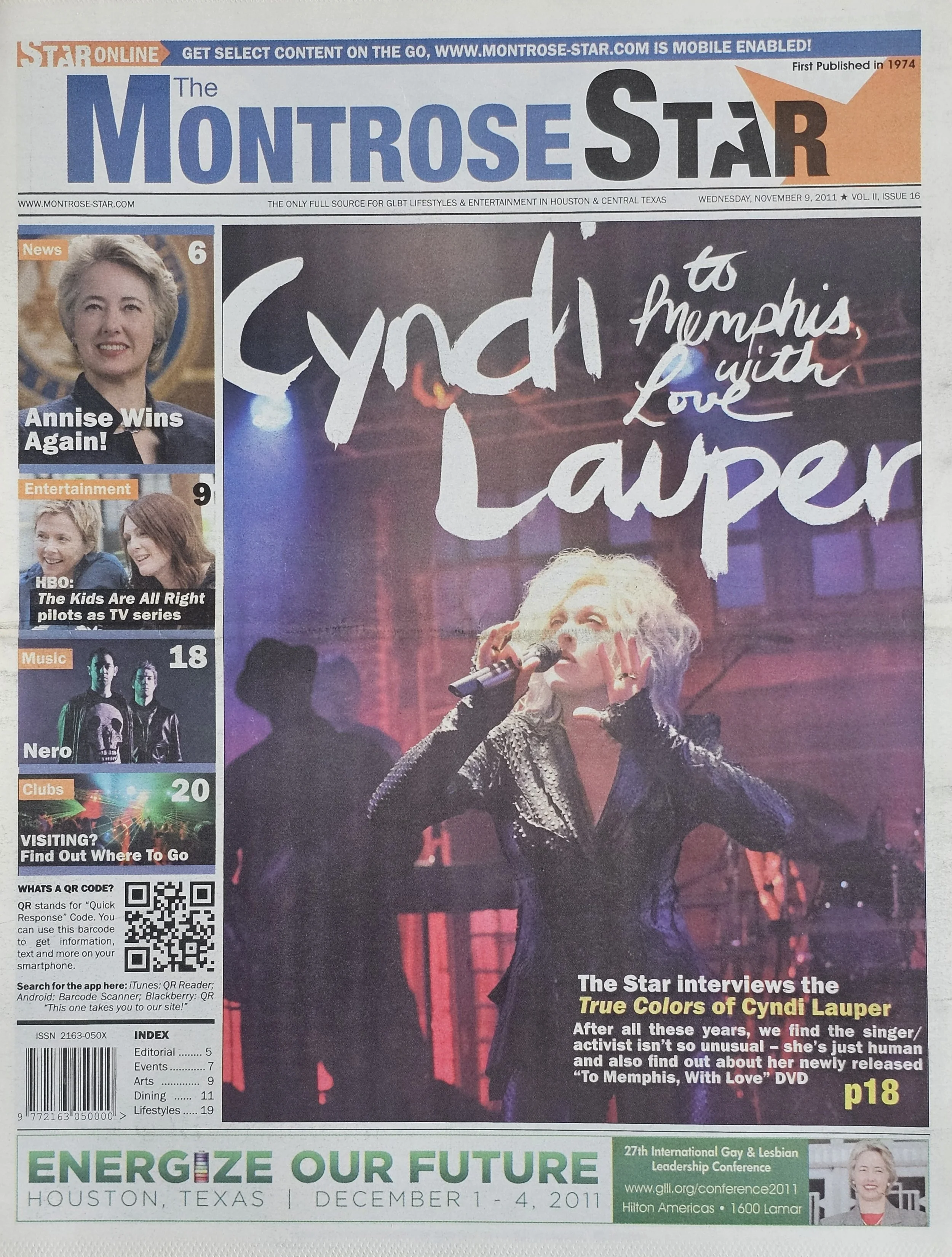  The Montrose Star  
November 9, 2011 
Houston

