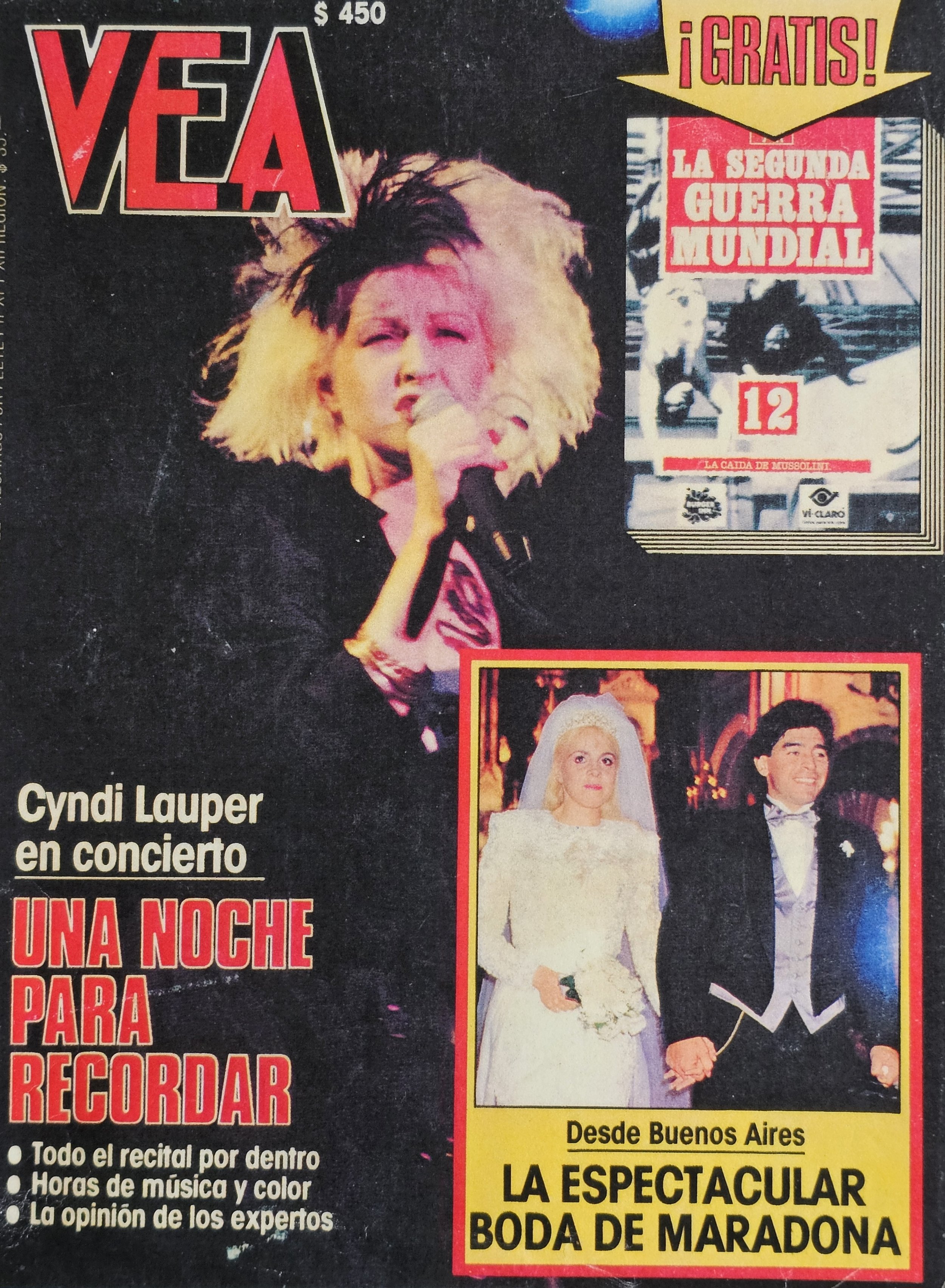  SEE  
November 22, 1989 
Chile 
"Cyndi Lauper in Concert.. A Night to Remember.. The entire concert, hours of music and color.. and the opinion of experts"