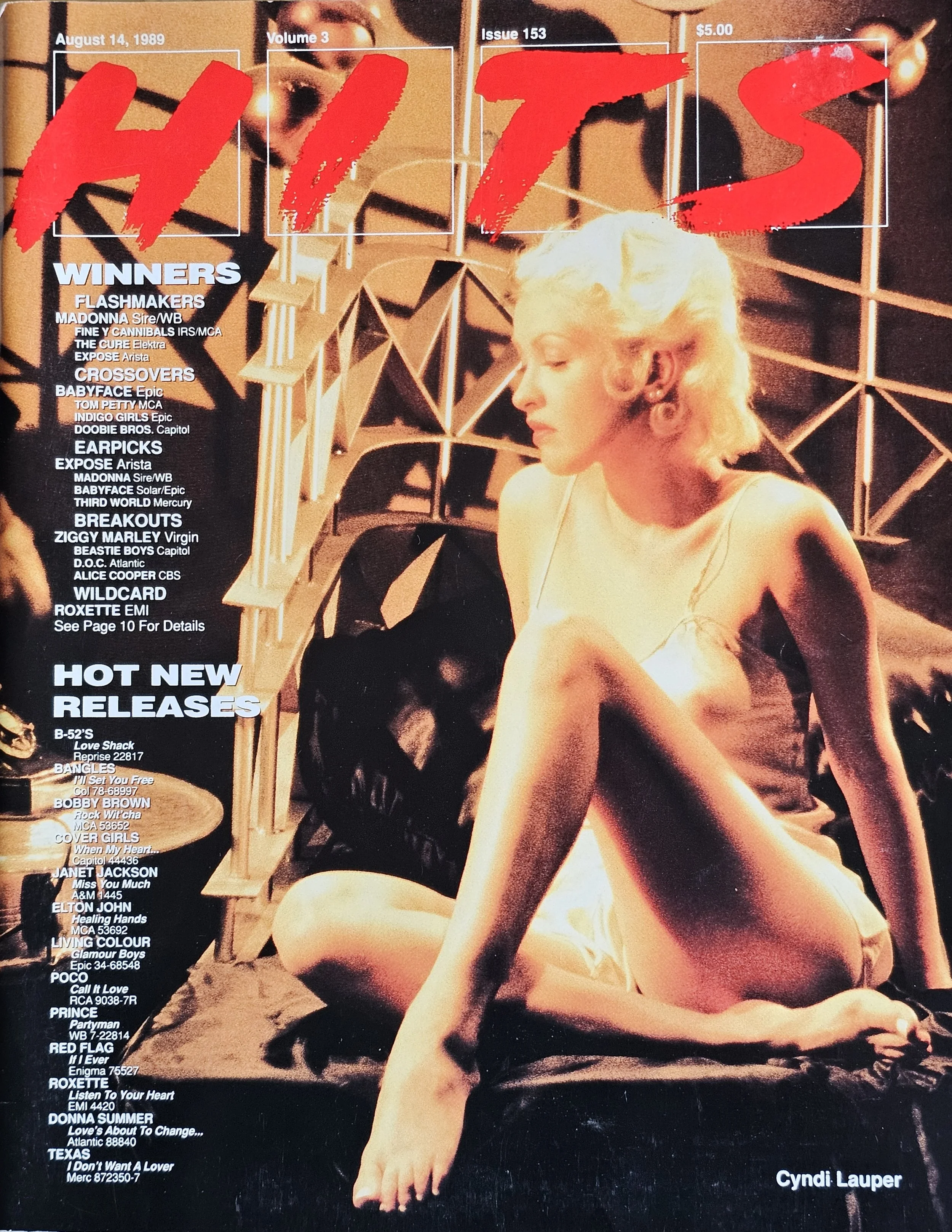  HITS  
August 14, 1989 
America 
(I Drove All Night hits #6)