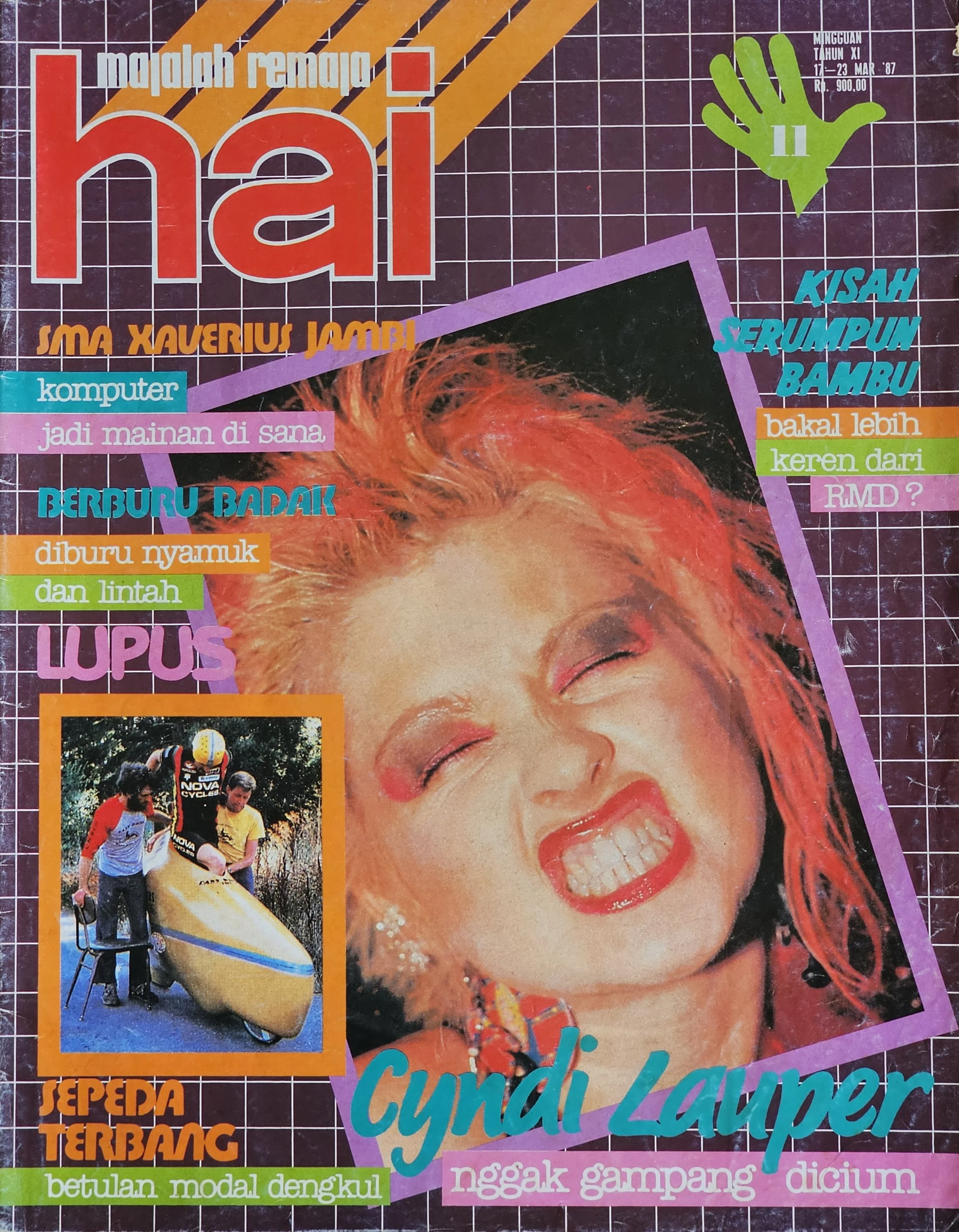  Hi  
March 12, 1987 
Indonesia 
"Cyndi Lauper: Not Easy to Kiss"