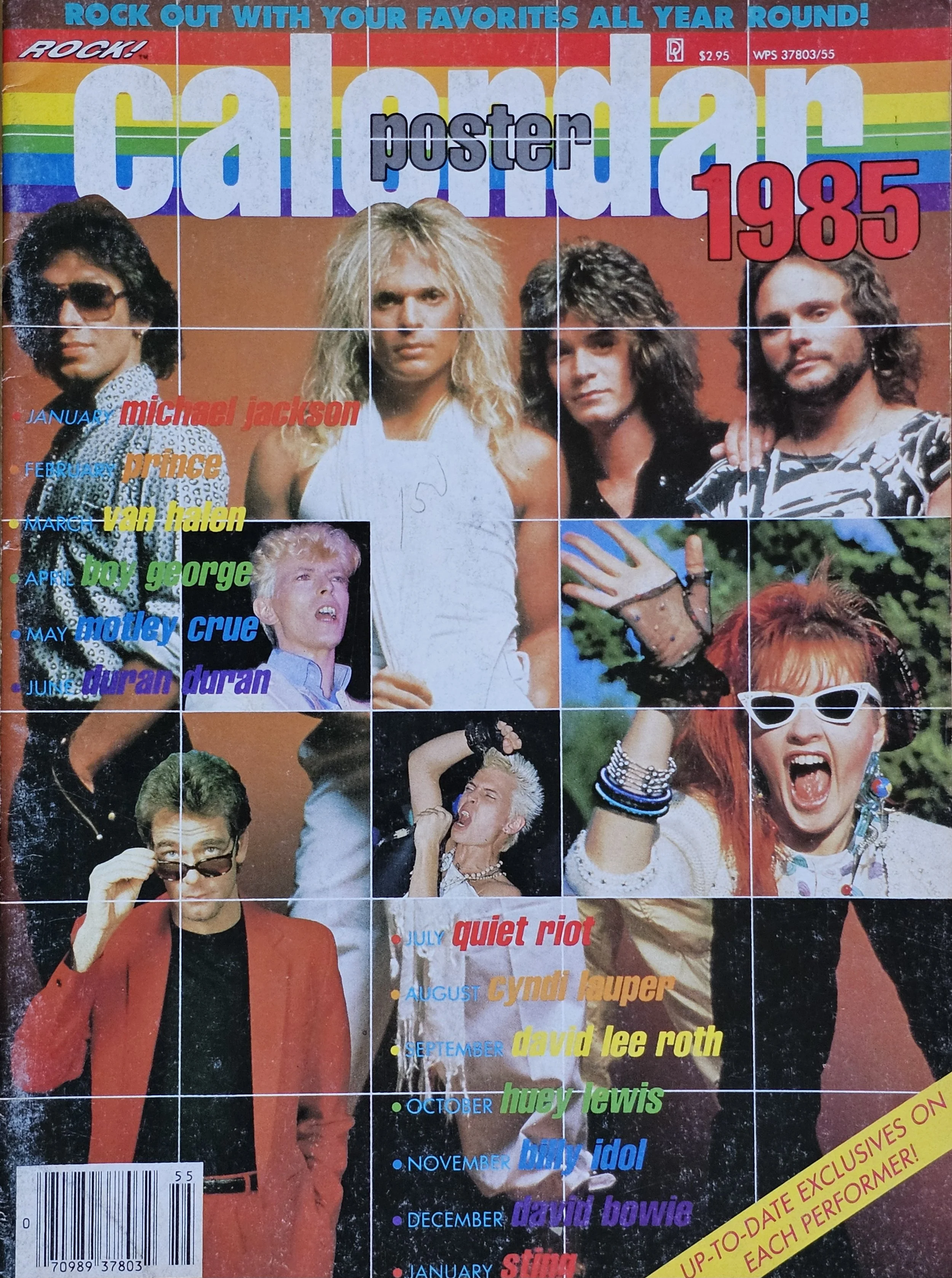  ROCK! Calendar Poster  
January 1985 
America