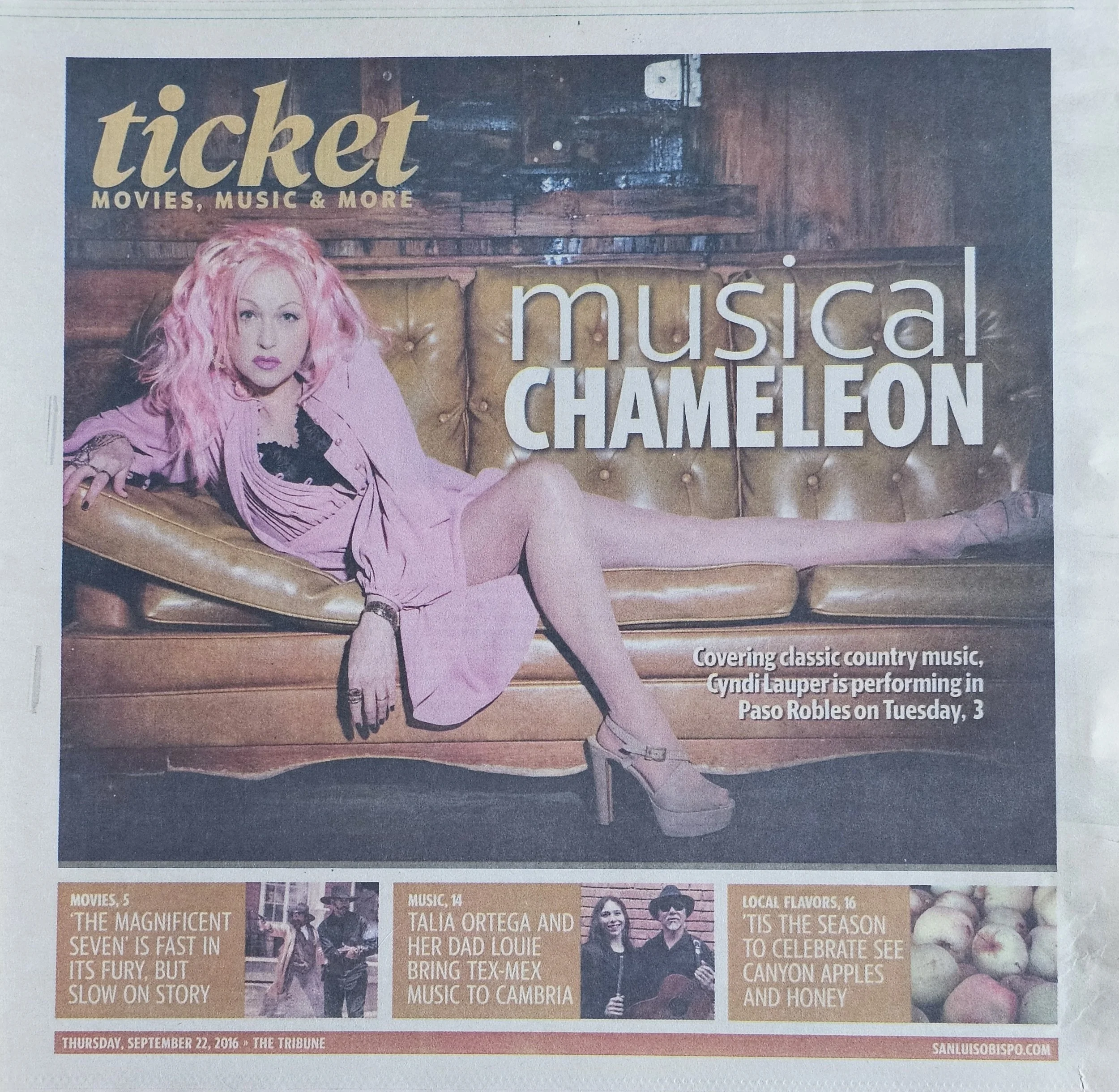  Ticket  
September 22, 2016 
California