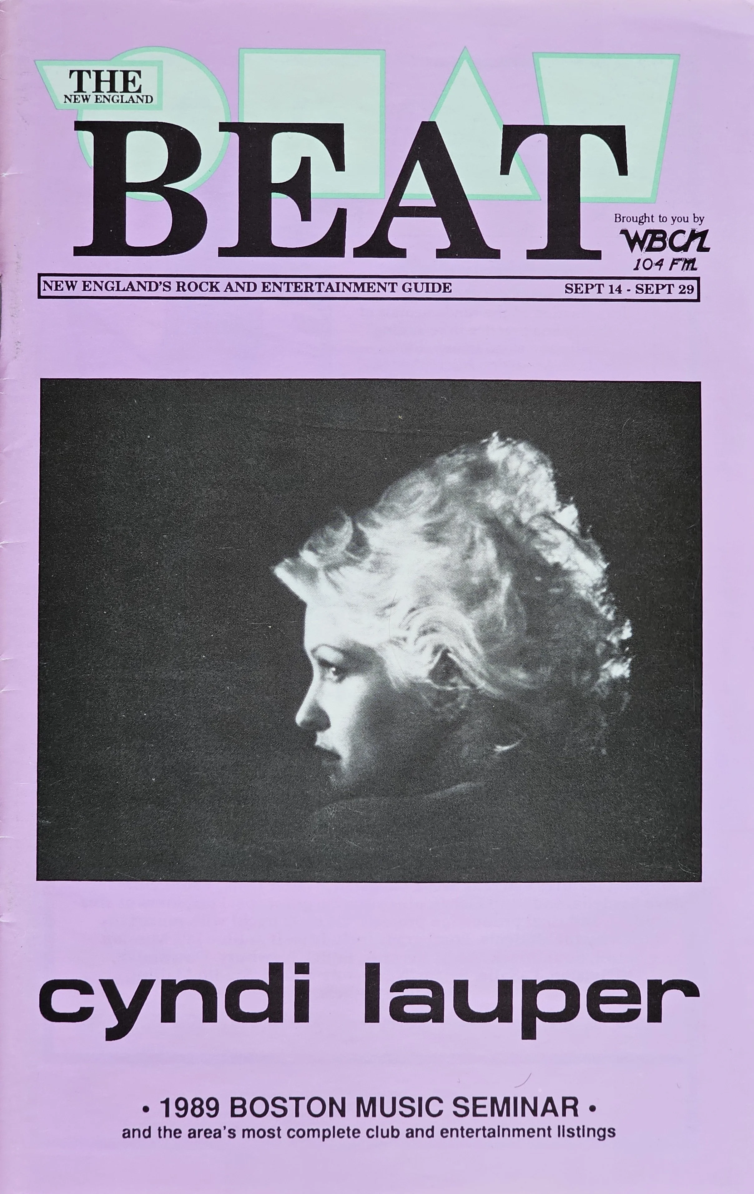  The New England Beat  
September 14, 1989 
New England