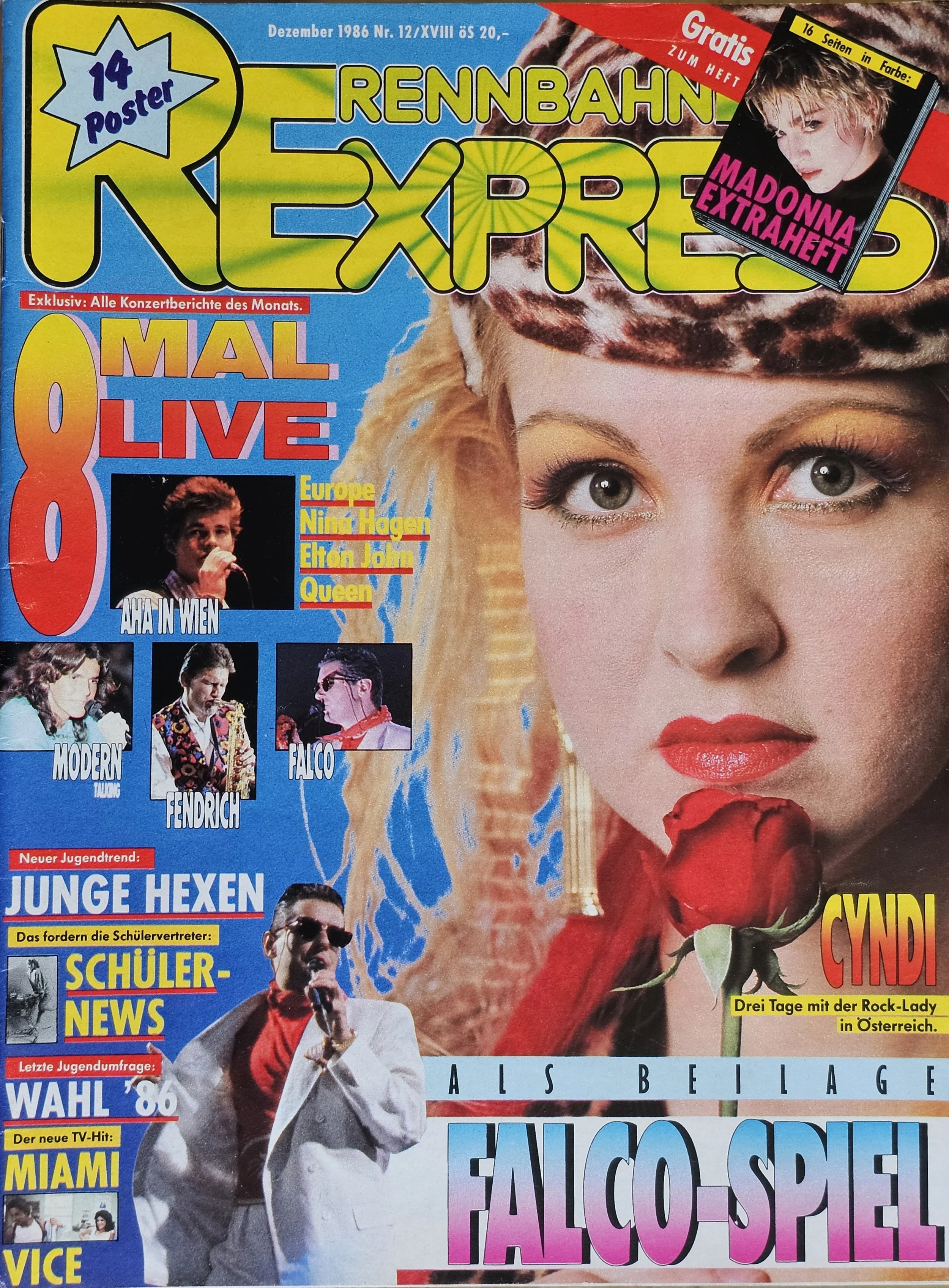  Racetrack Express  
December 1986 
Austria 
"A day with the lady of rock in Austria"